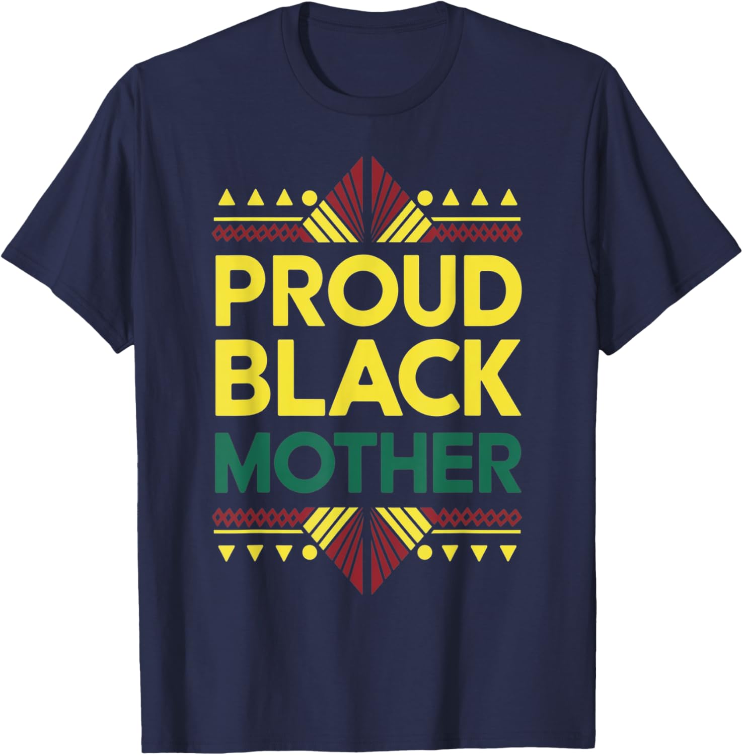 Proud Black Mother Afro Motivation T-Shirt for Black History Month - 2