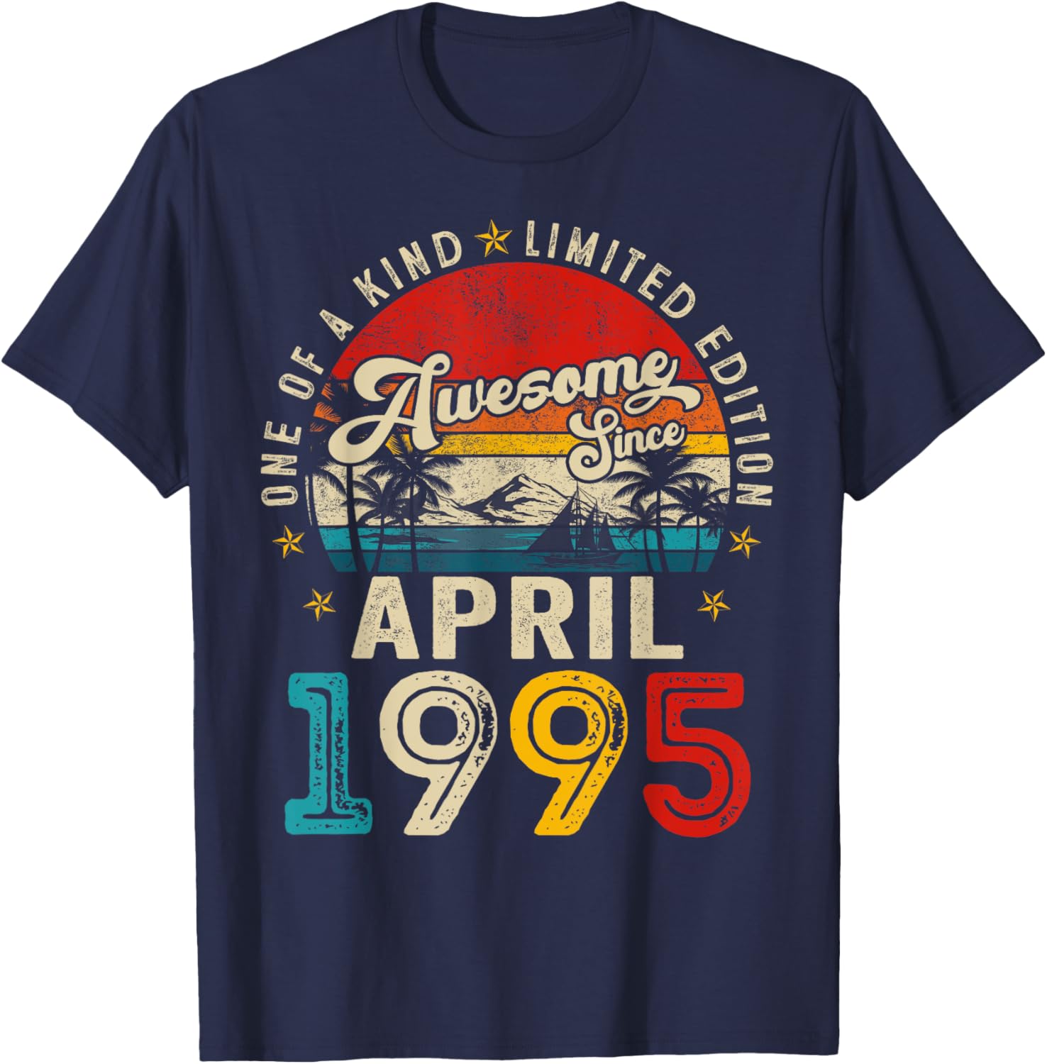Vintage April 1995 30th Birthday T-Shirt for Men and Women - 10