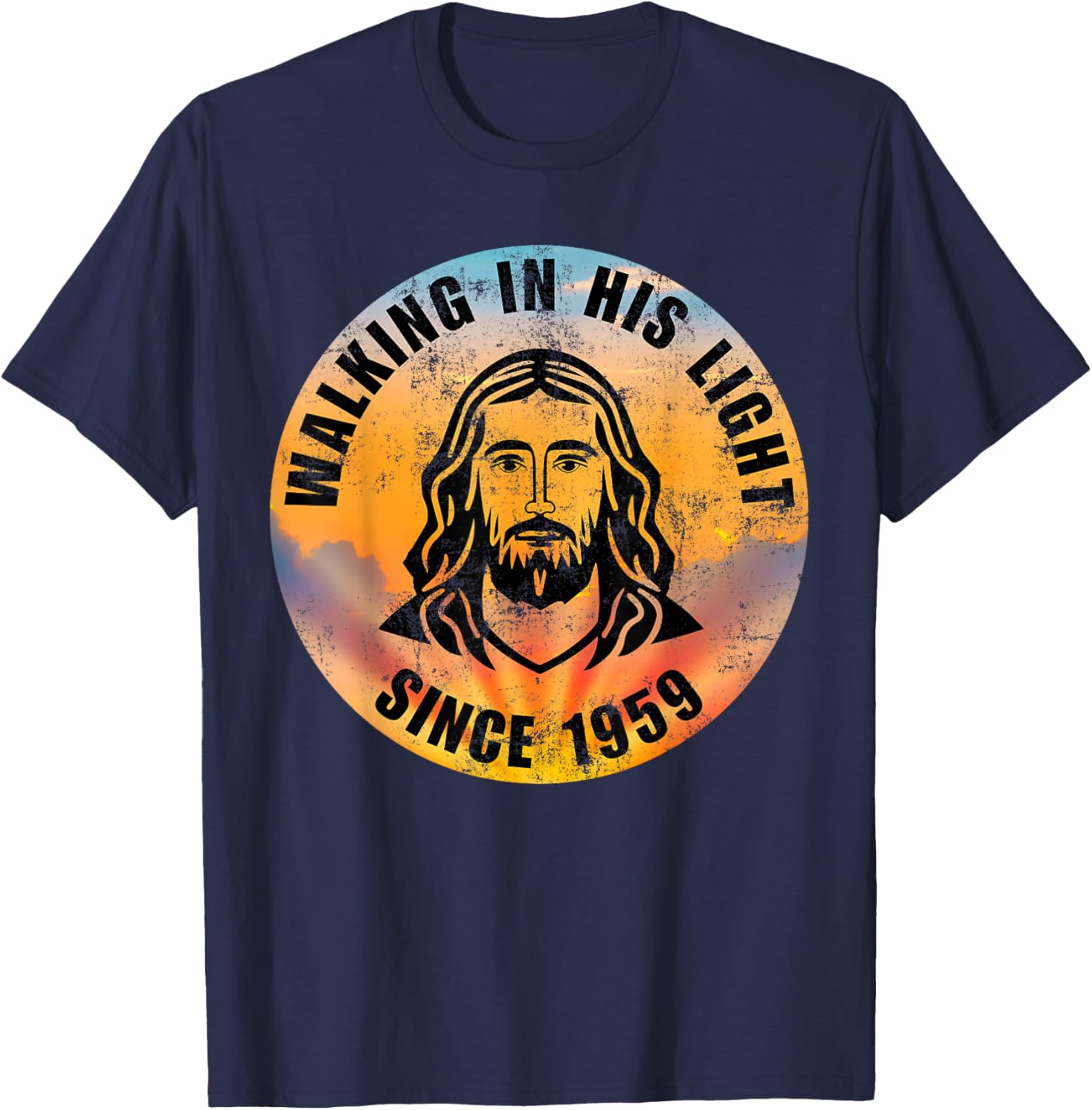 Walking In His Light Since 1959 Christian Quote T-Shirt for Positivity - 11