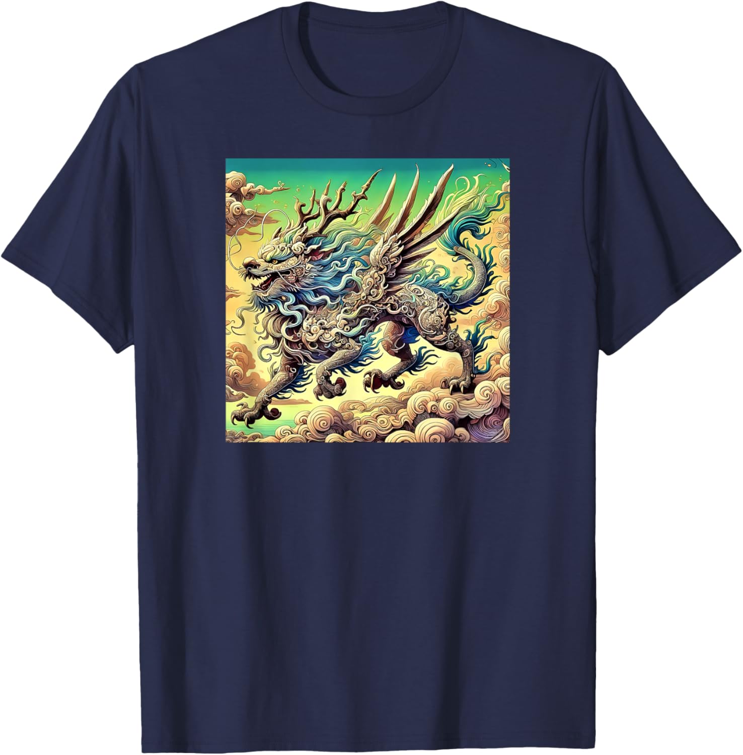 Legendary Qilin Dragon-Inspired T-Shirt for Unique Fashion Lovers - 18