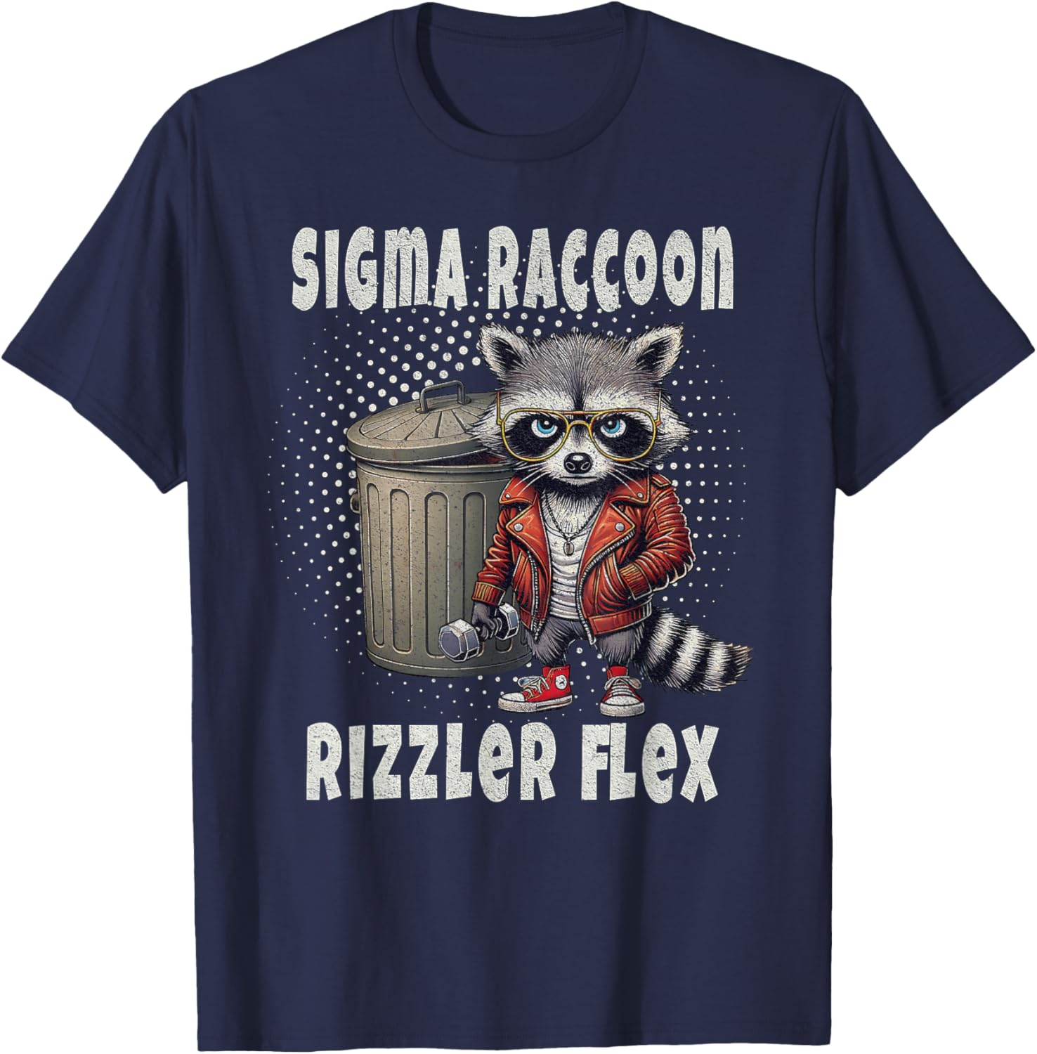 Sigma Raccoon Rizzler Flex Skibidi T-Shirt for Fun Fashion Enthusiasts - 1