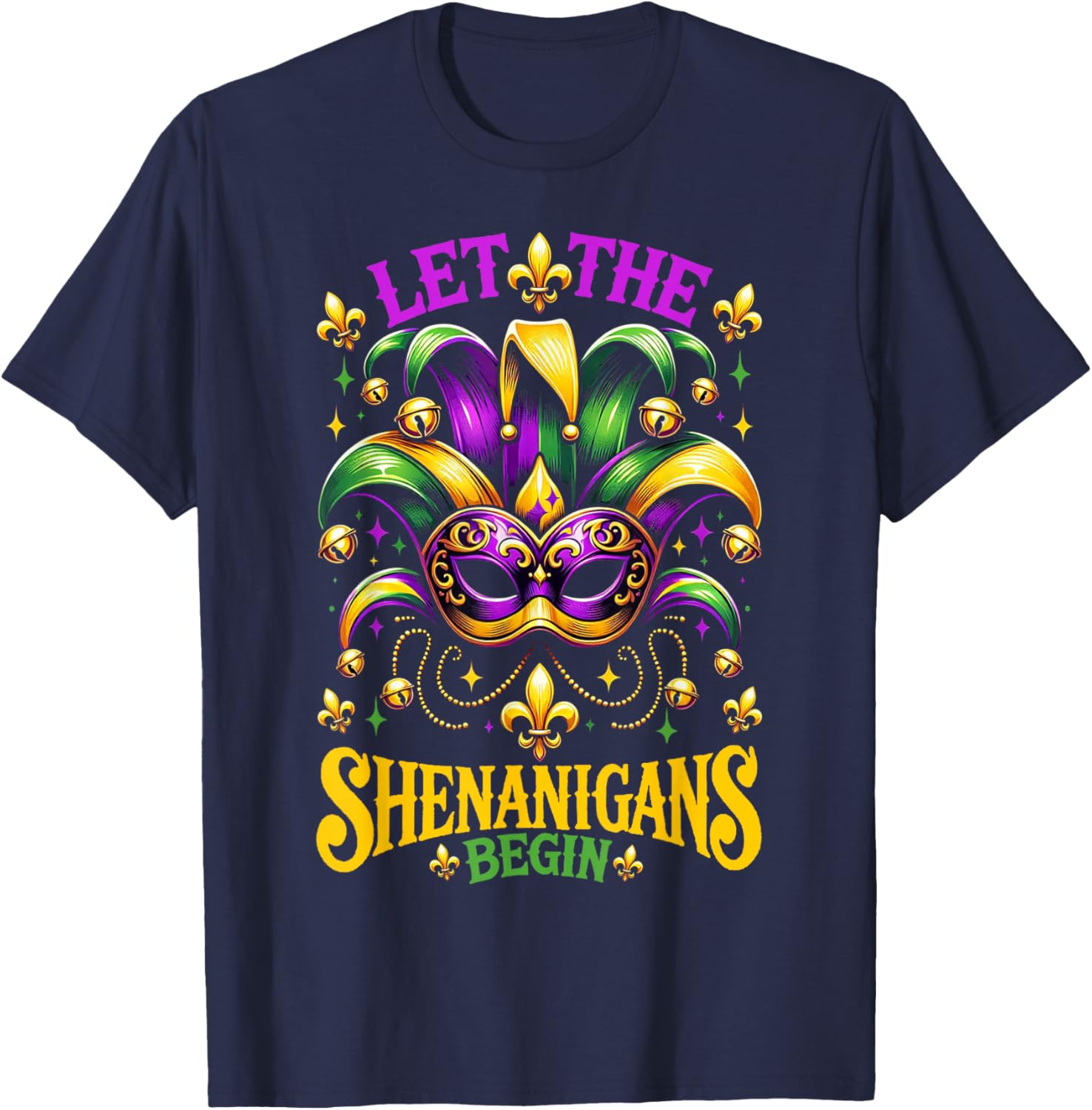 Let The Shenanigans Begin Mardi Gras T-Shirt for Kids and Adults - 19