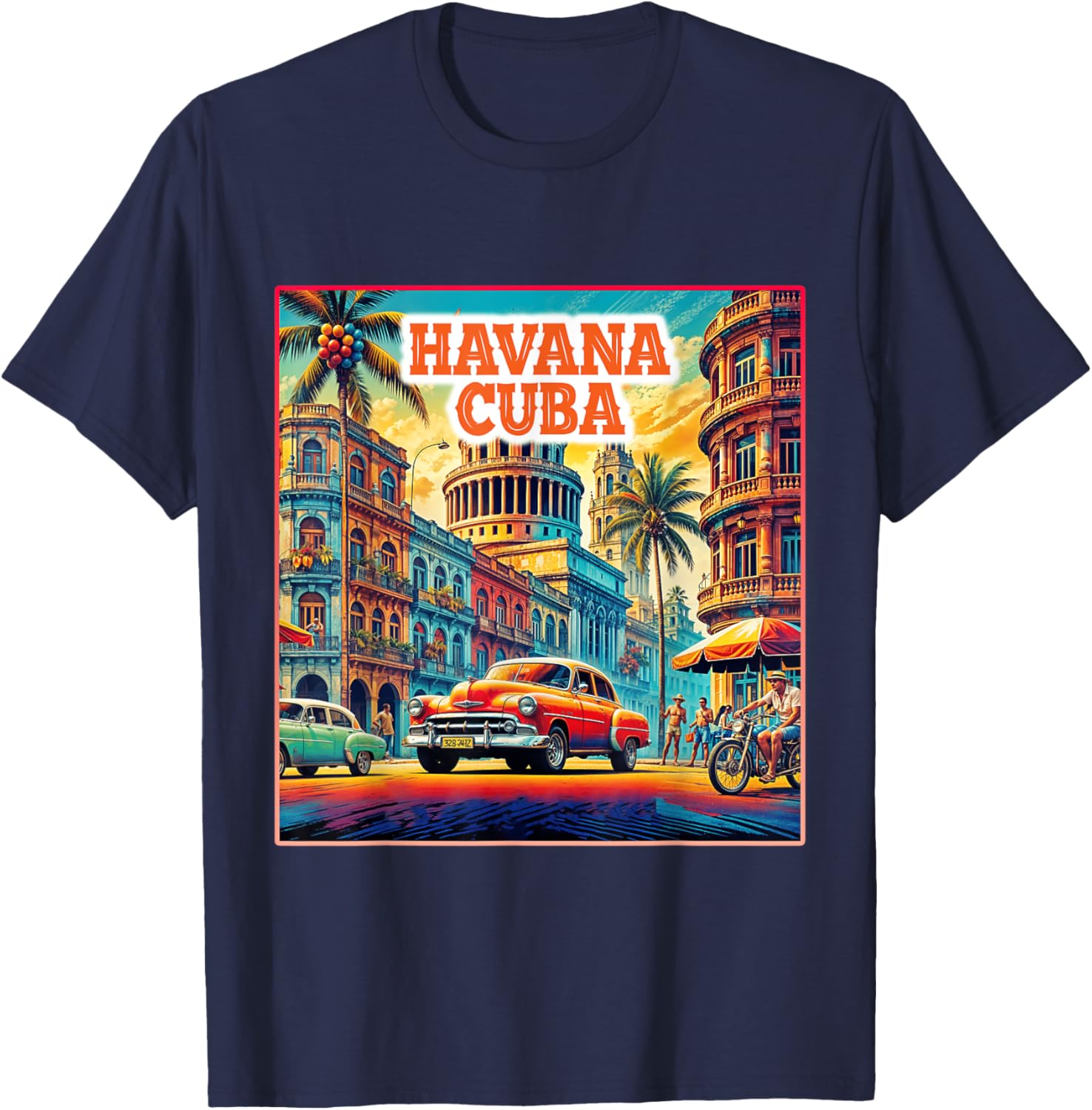 Vintage Havana Cuba Family Trip T-Shirt - Retro Tourist Tee for Fun Adventures - 27