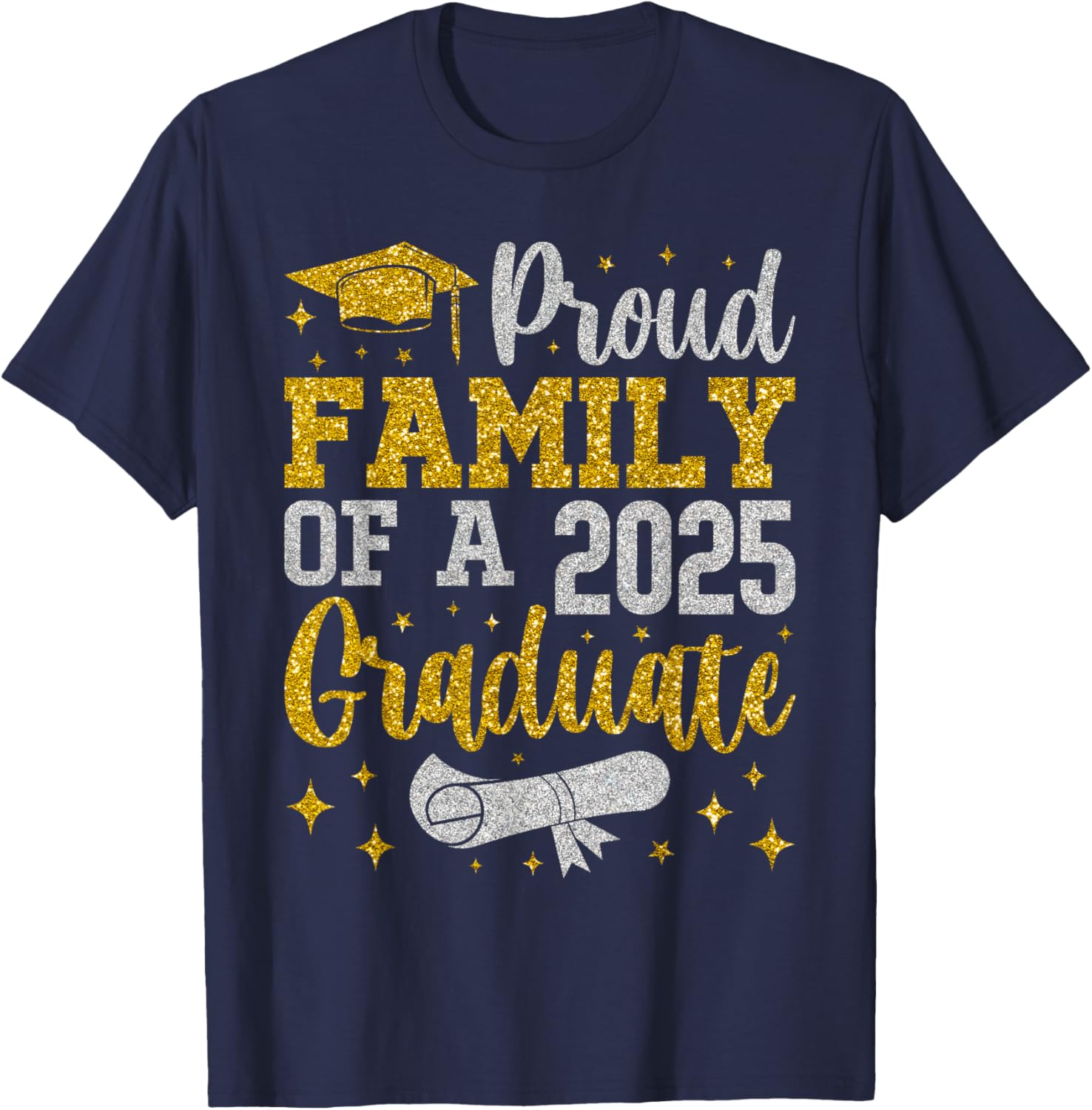 Proud Family of a 2025 Graduate Senior Graduation T-Shirt for Celebrations - 6