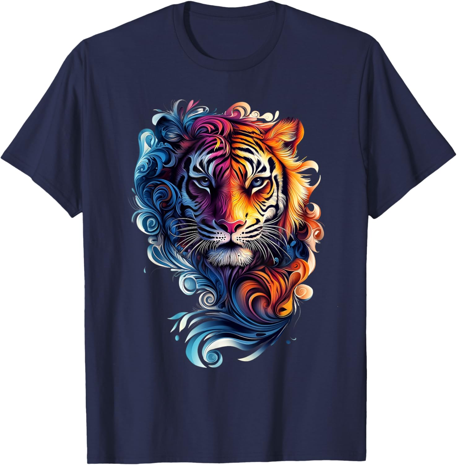Colorful Tiger Wildlife T-Shirt for Nature Lovers - Stylish and Fun - 18