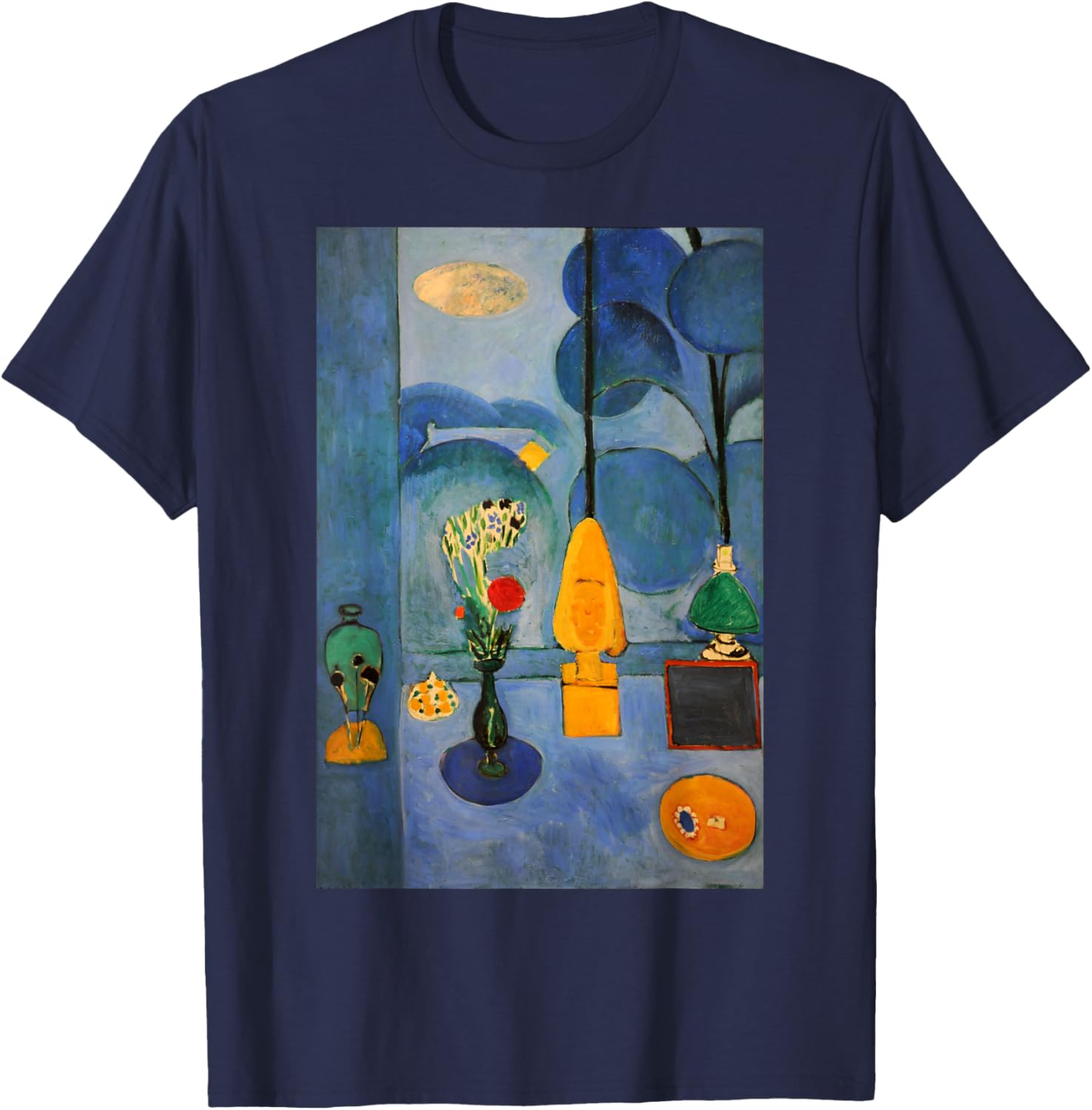 Matisse Blue Window T-Shirt – Stylish Art-Inspired Clothing for All - 11