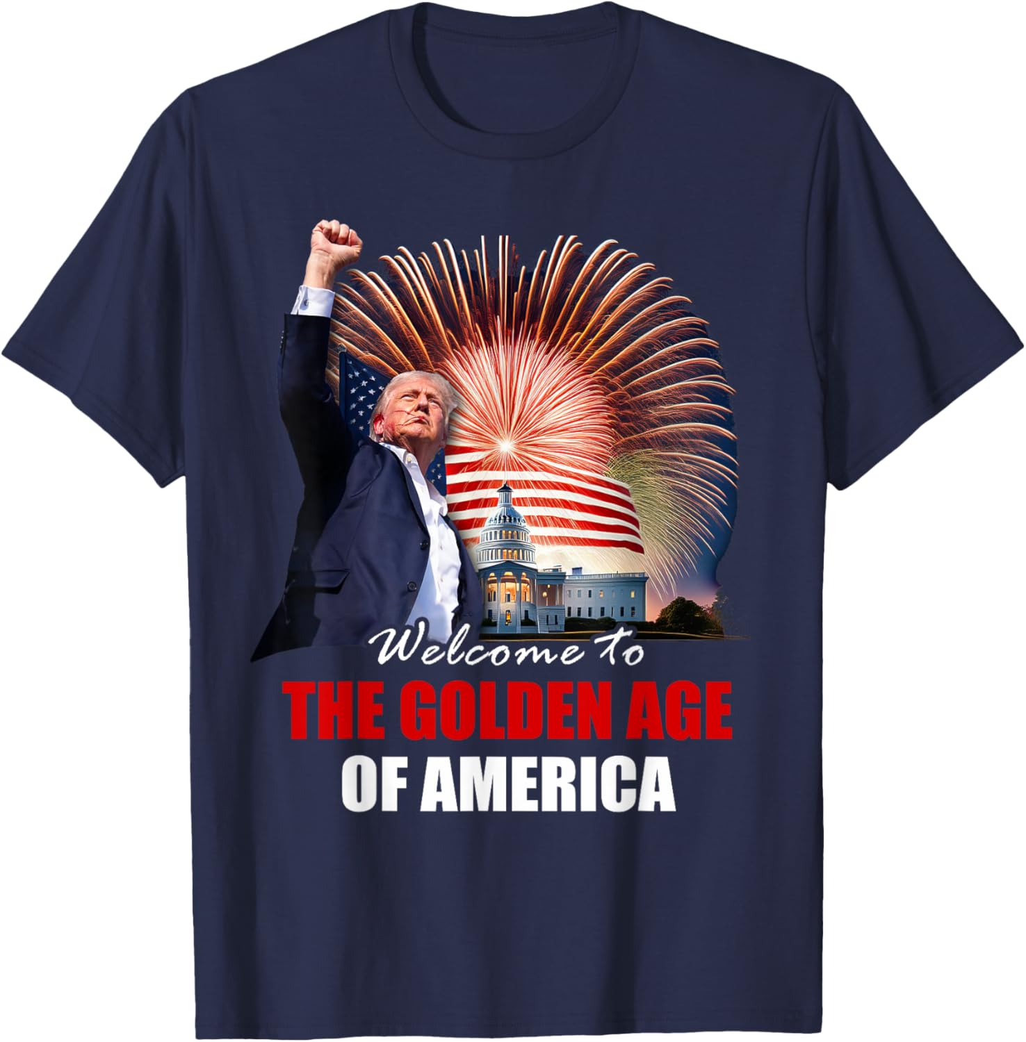 Welcome To The Golden Age of America Trump Inauguration 2025 T-Shirt - 6
