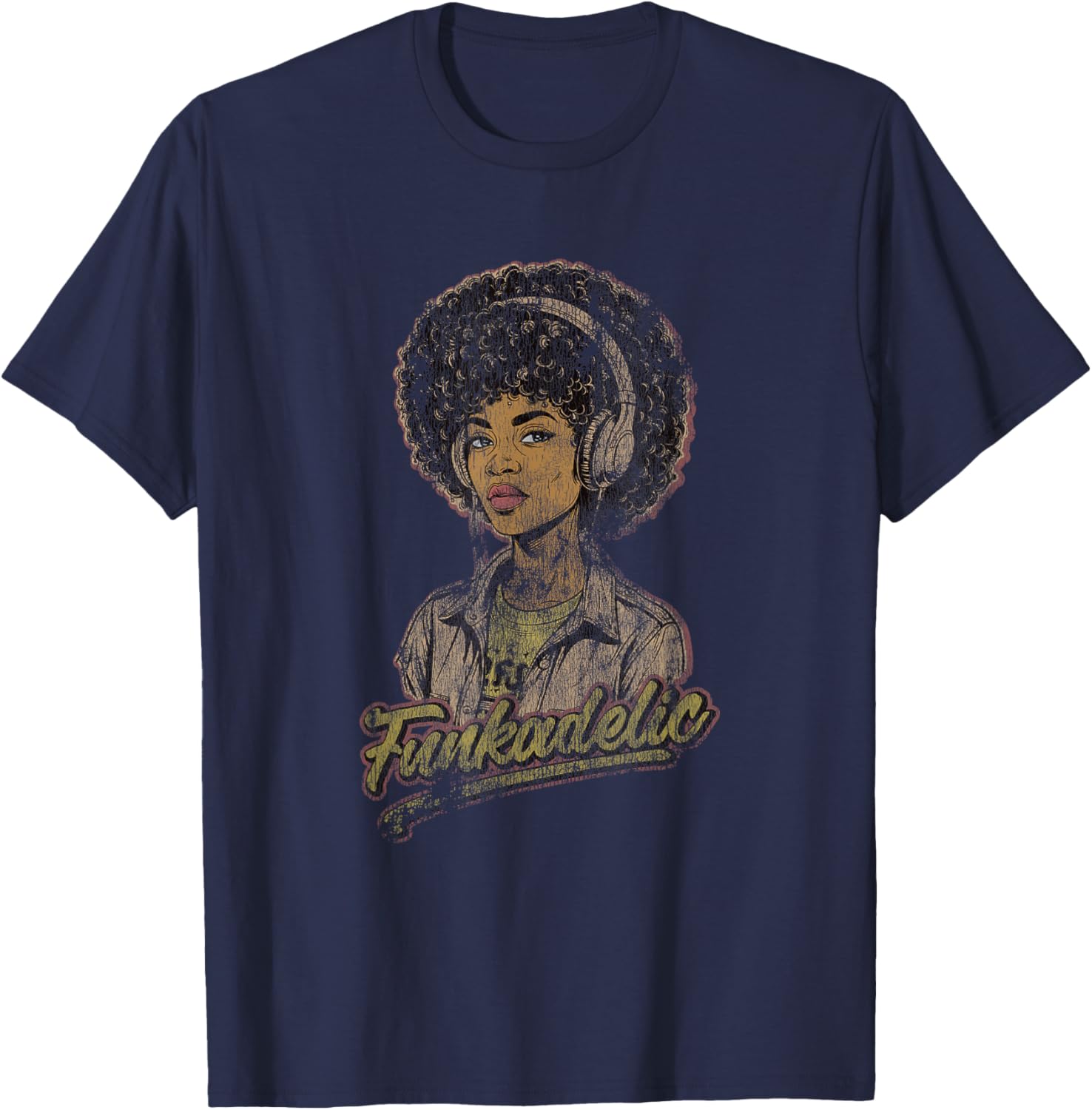 70s Funk Afro Women Soul Retro Vintage Graphic T-Shirt for Cool Style - 1