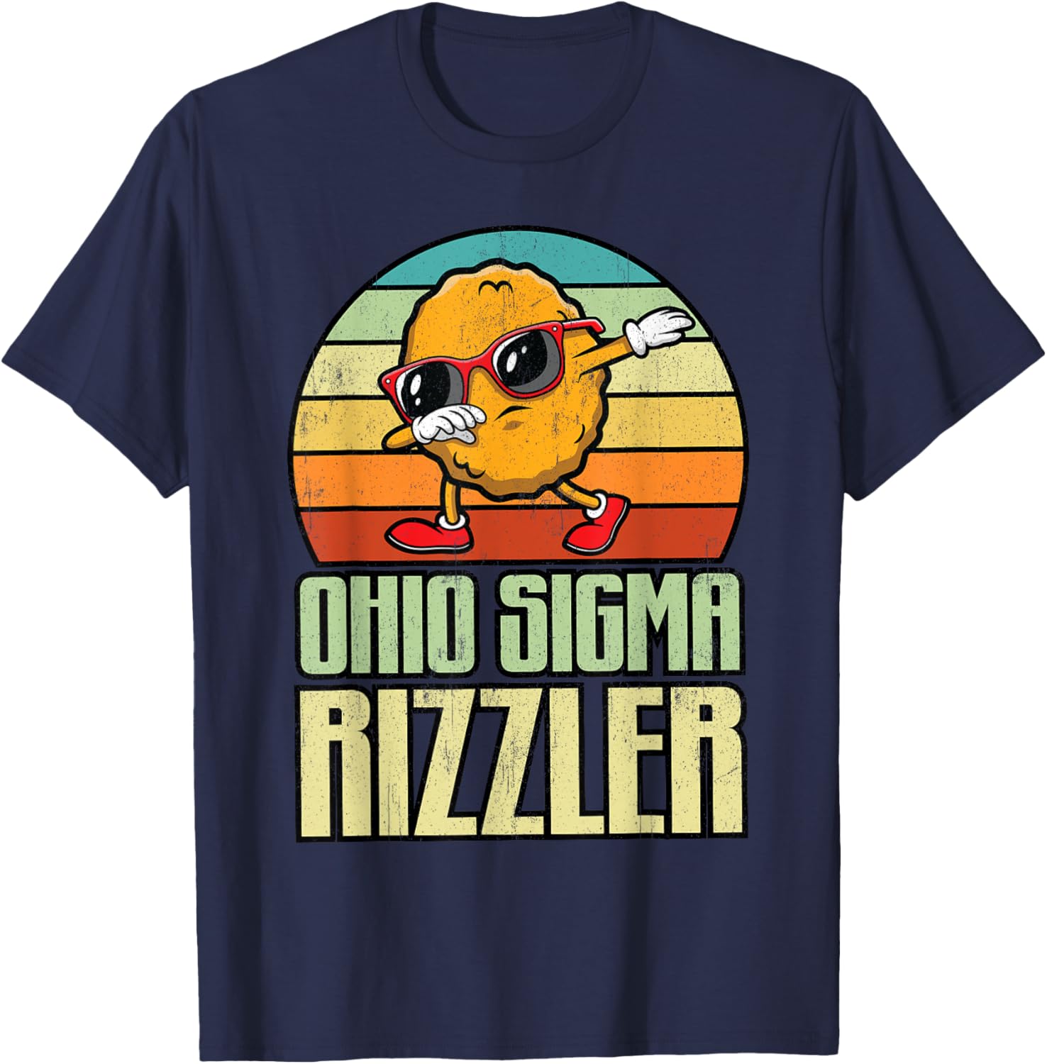 Ohio Sigma Rizzler Funny Chicken Nugget Meme T-Shirt for Food Lovers - 6