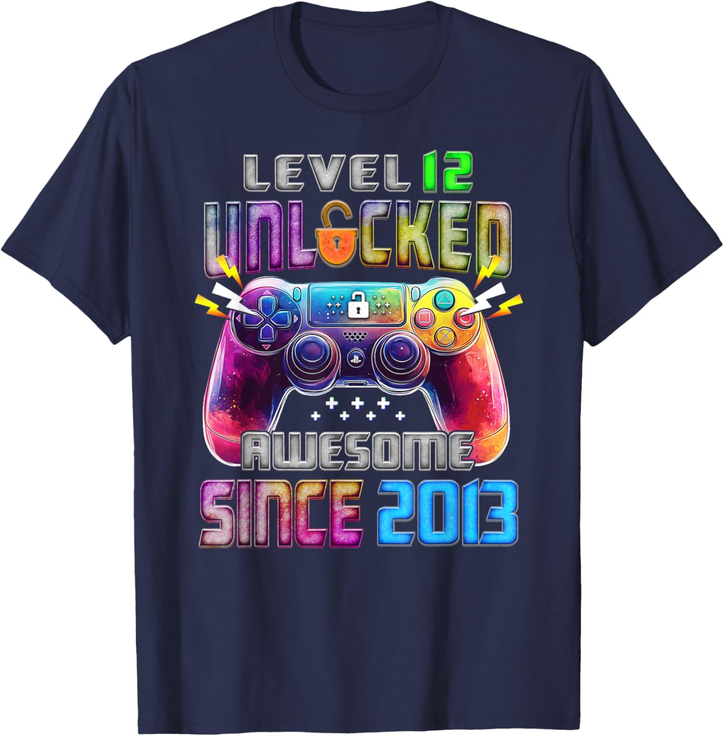 Level 12 Awesome 12 Year Old T-Shirt Fun Gift Since 2013 for Kids - 1