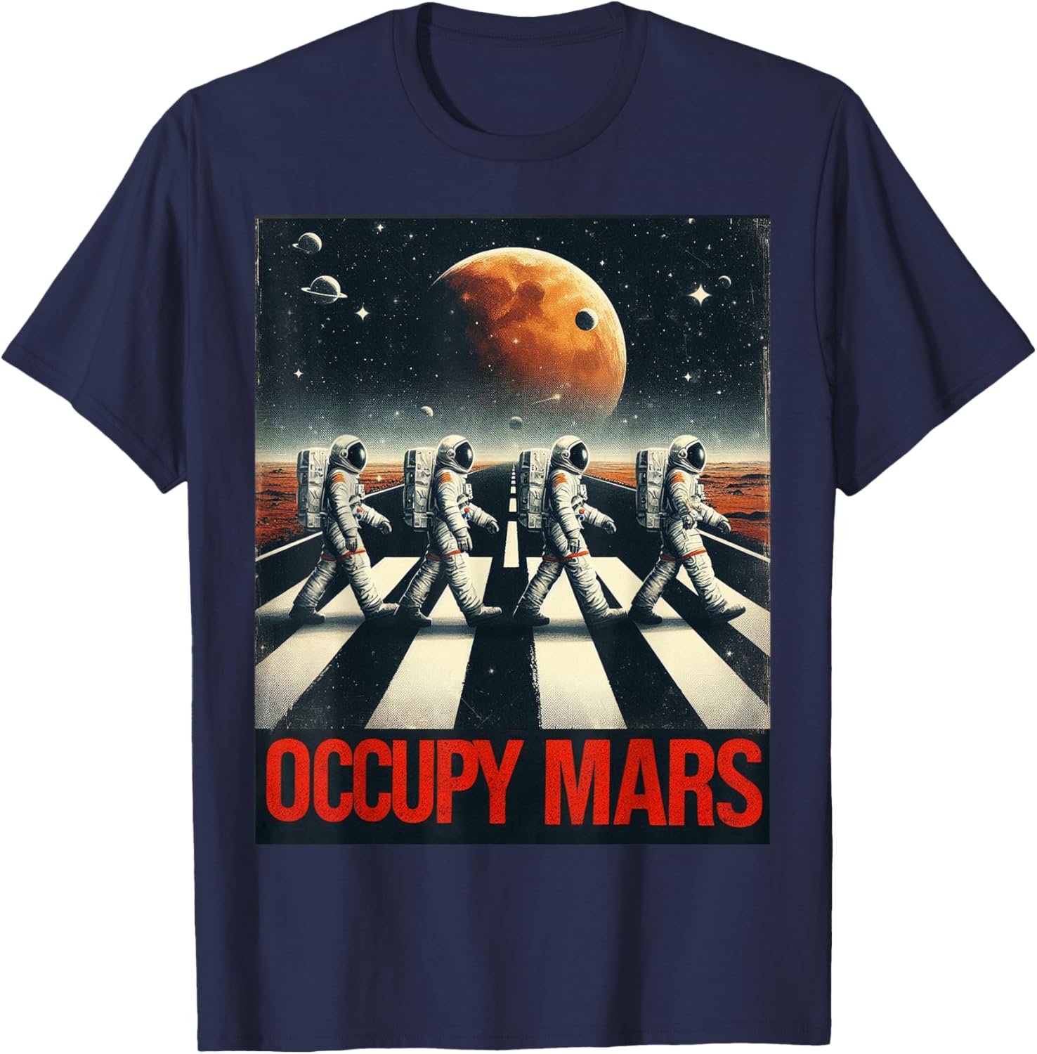 Astronauts Walking on Mars T-Shirt Perfect for Space Lovers and Adventurers - 17