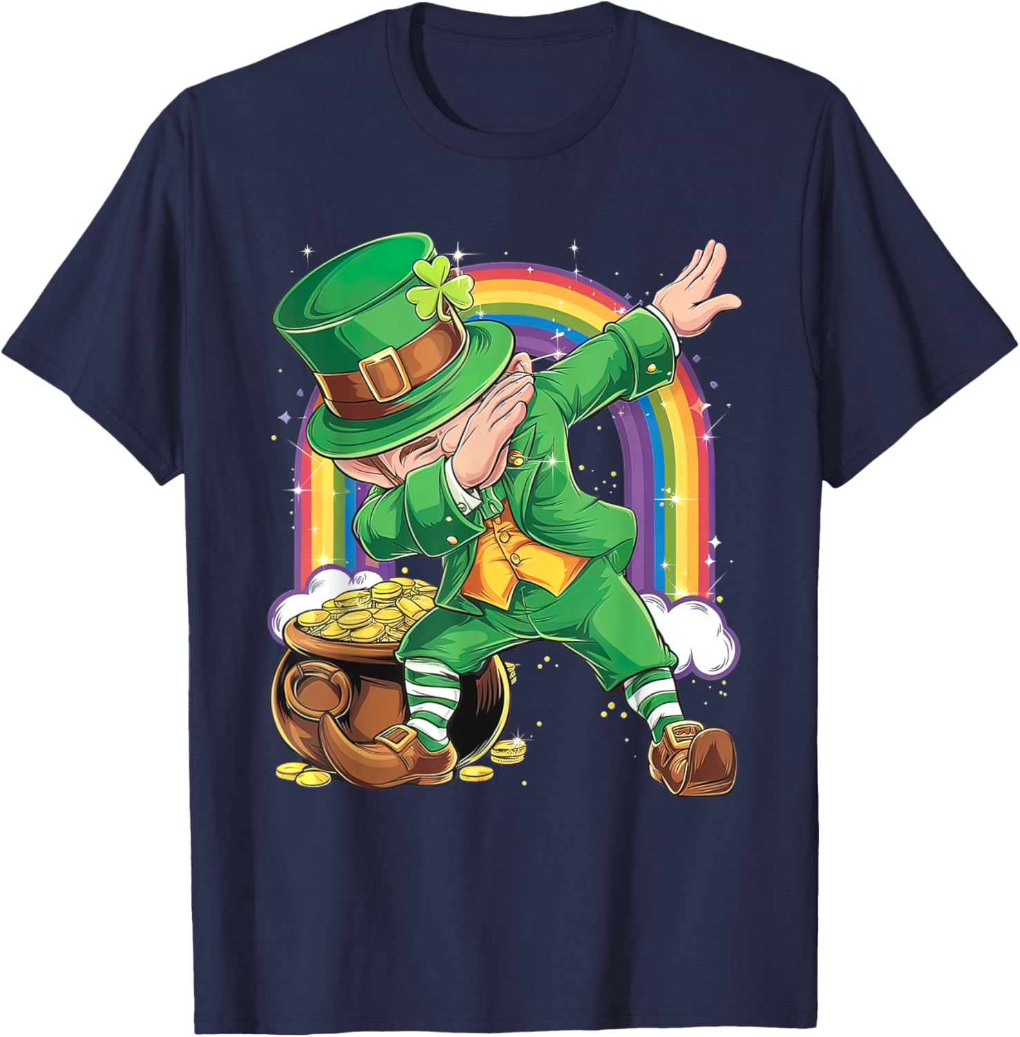 St Patricks Day Dabbing Leprechaun T-Shirt for Men, Women, Kids - 15