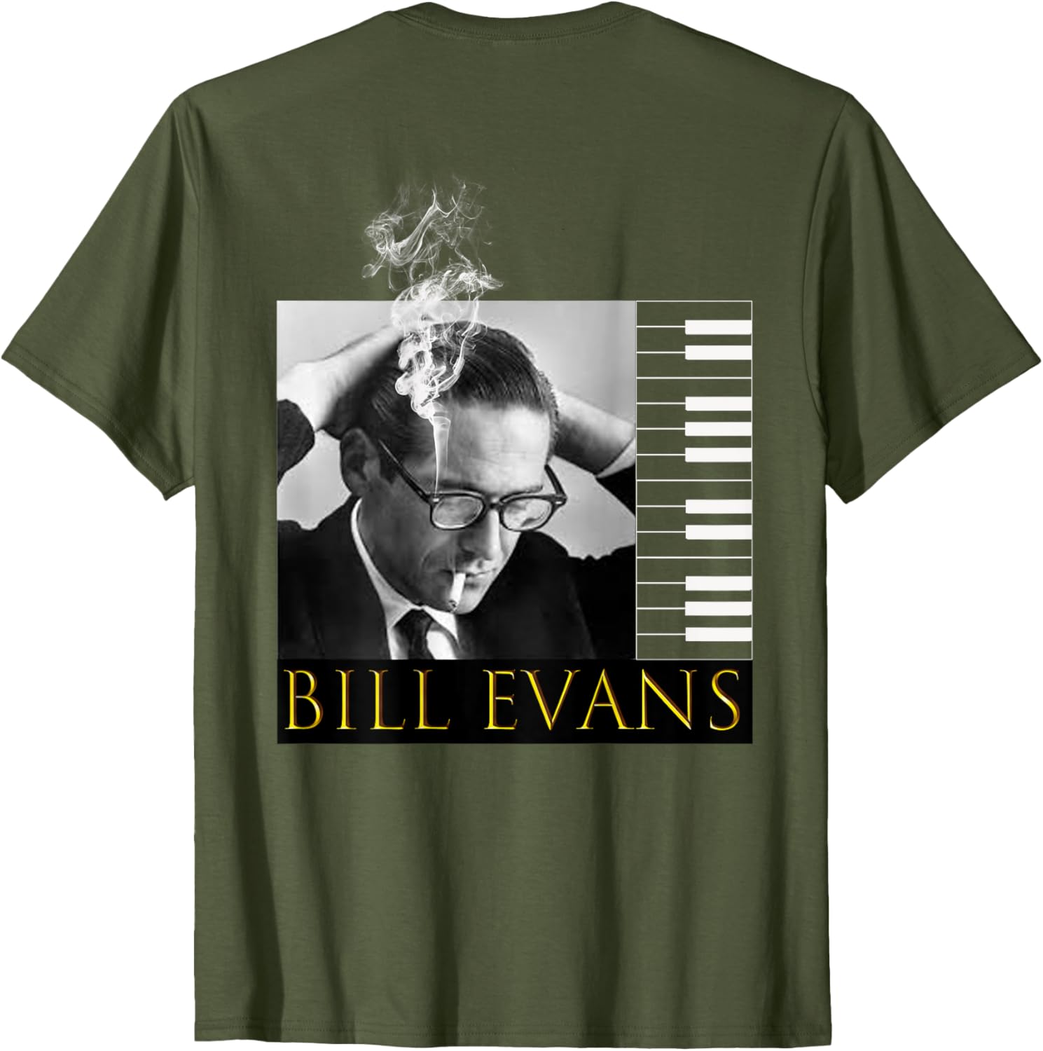 Bill Evans Back Printed T-Shirt for Music Lovers - Stylish Casual Wear - 23