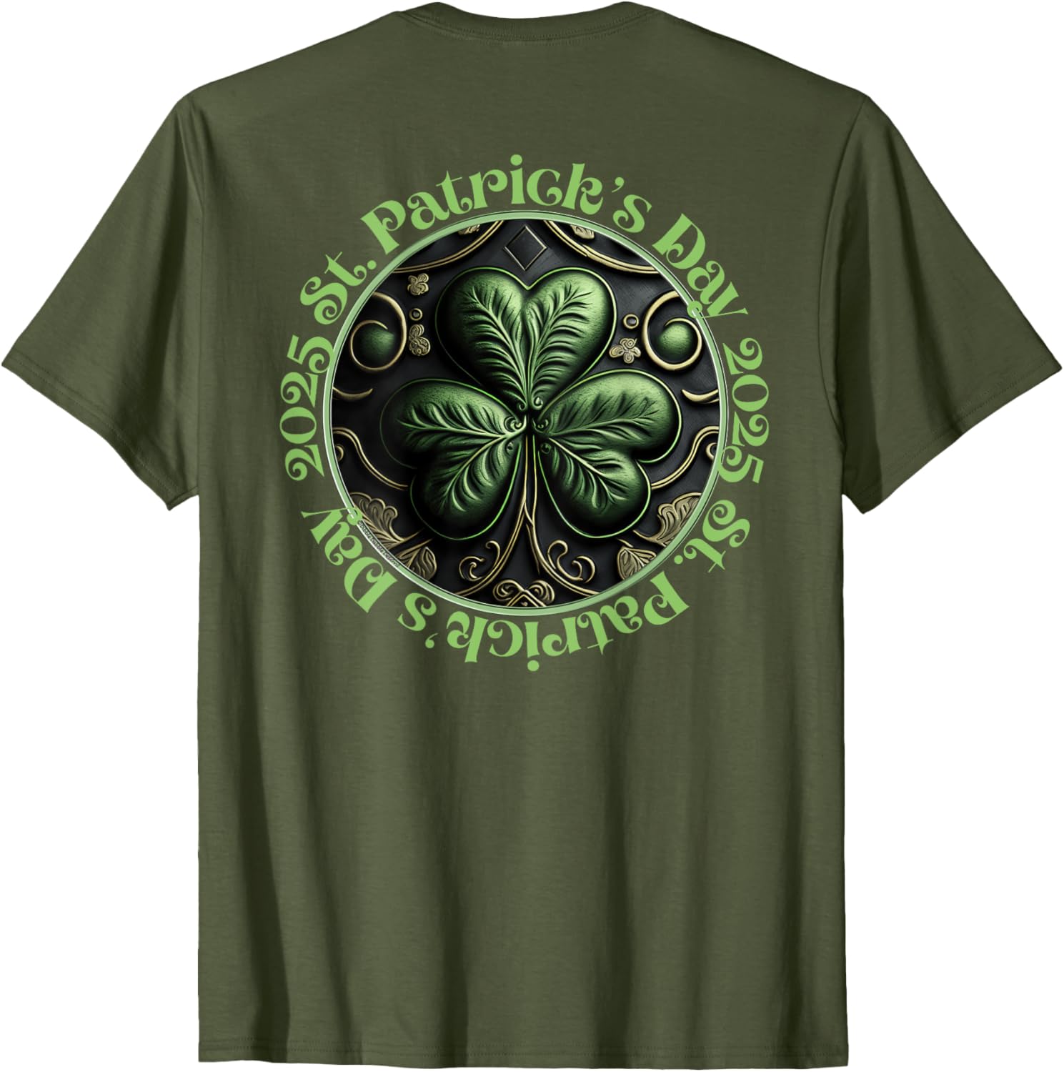 Cool Irish Shamrock St. Patrick's Day 2025 T-Shirt - Festive Apparel - 5