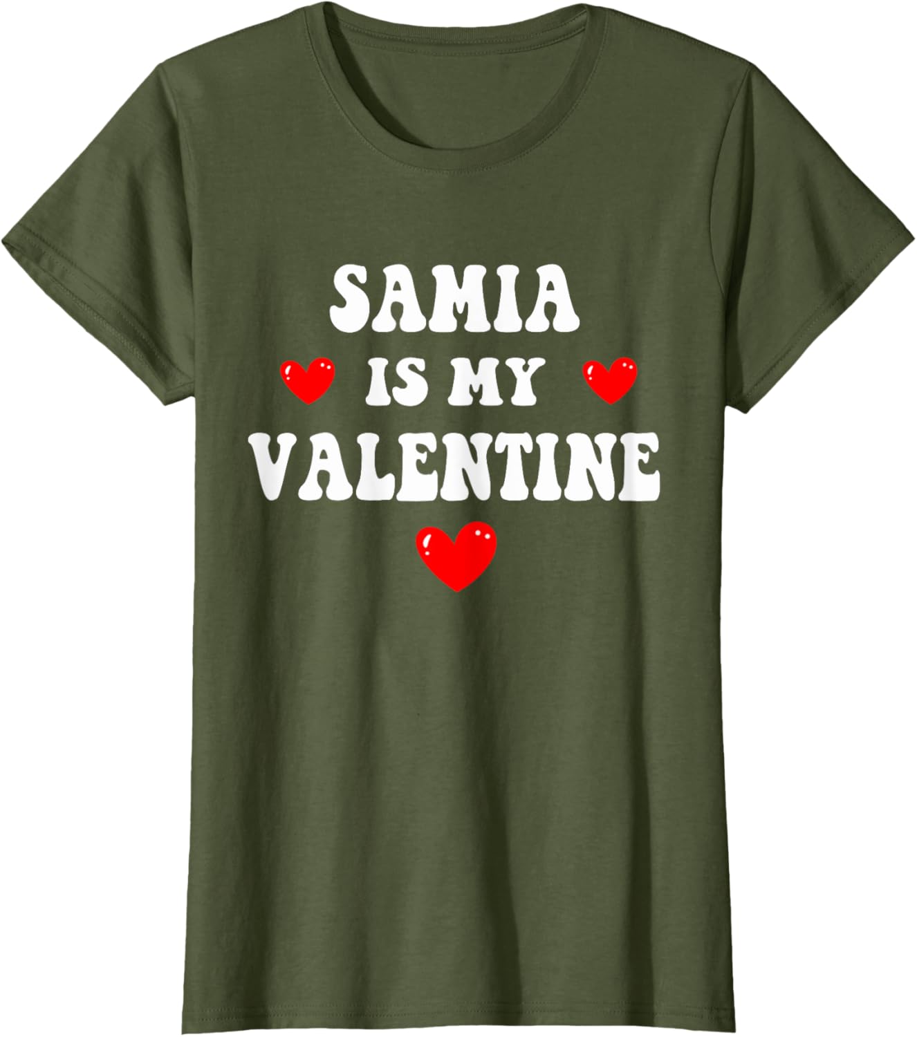 Personalized SAMIA Is My Valentine T-Shirt for Special Occasions - 18