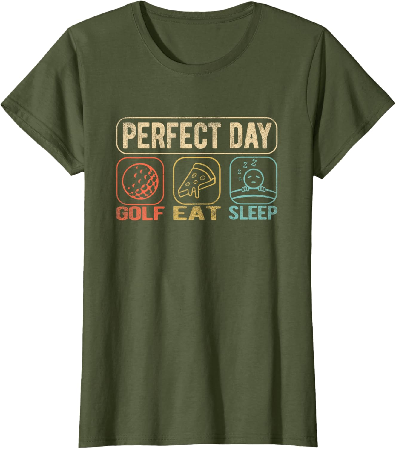 Funny Golf Eat Sleep Perfect Day Women's T-Shirt Gift for Golf Lovers - 5