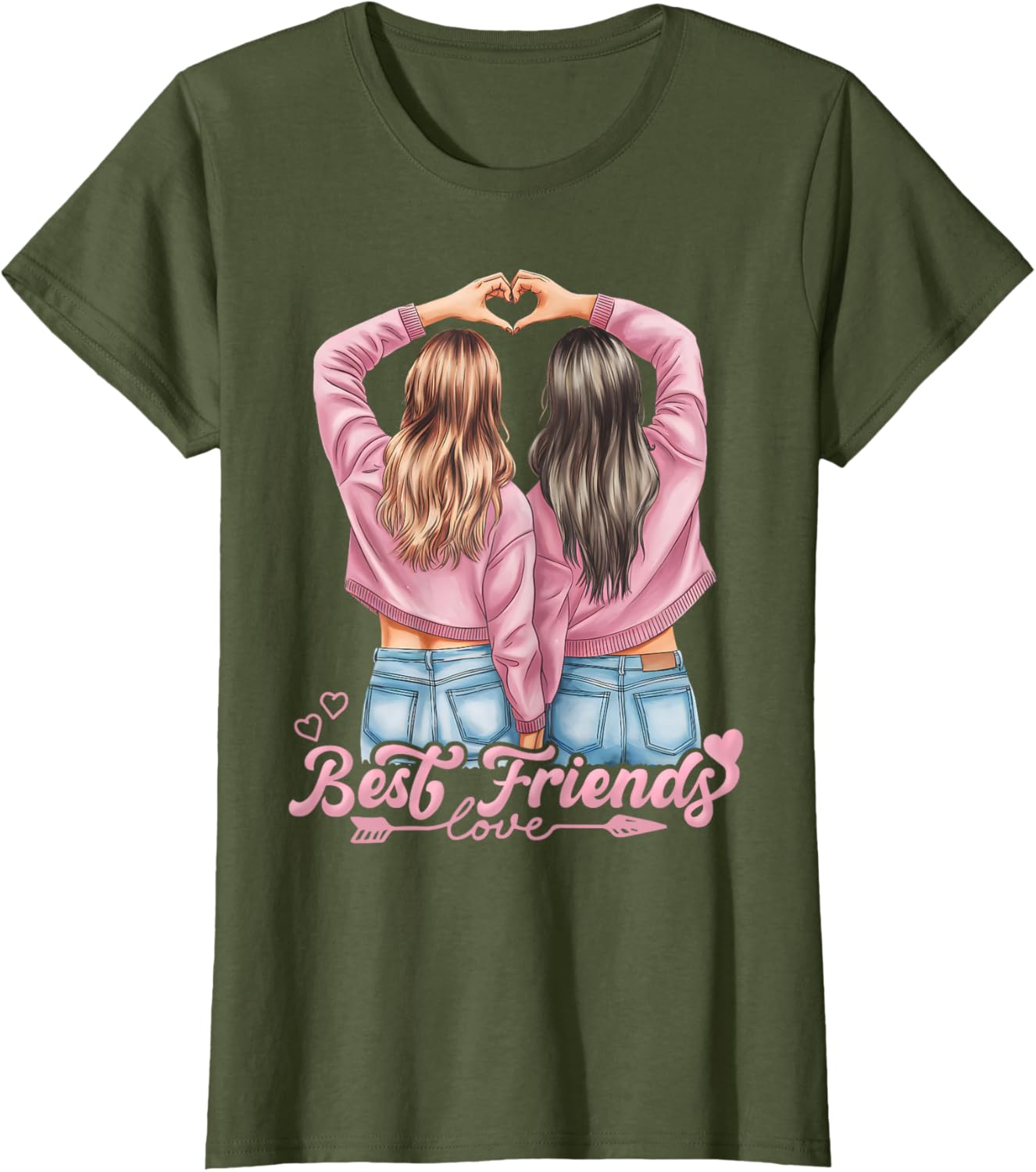 Best Friends Valentine's Day T-Shirt for Teenage Girls - Cute Friendship Tee - 4