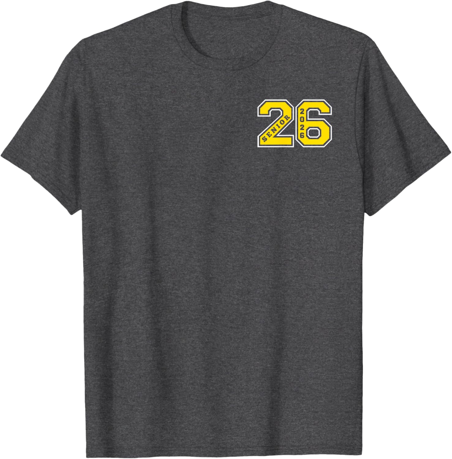 Proud Dad 2026 Senior Gold T-Shirt for Celebrating Graduation Day - 22