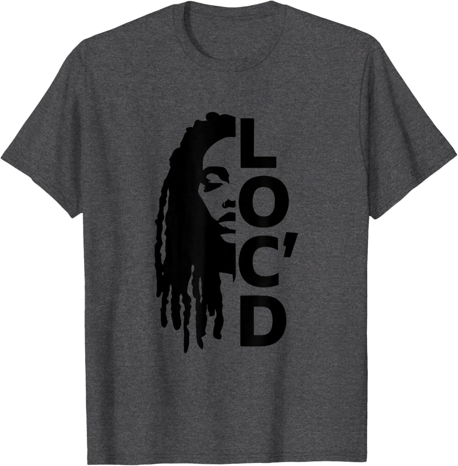 Loc'd For Life Afro Locs T-Shirt for Proud Black Melanin Women - 18