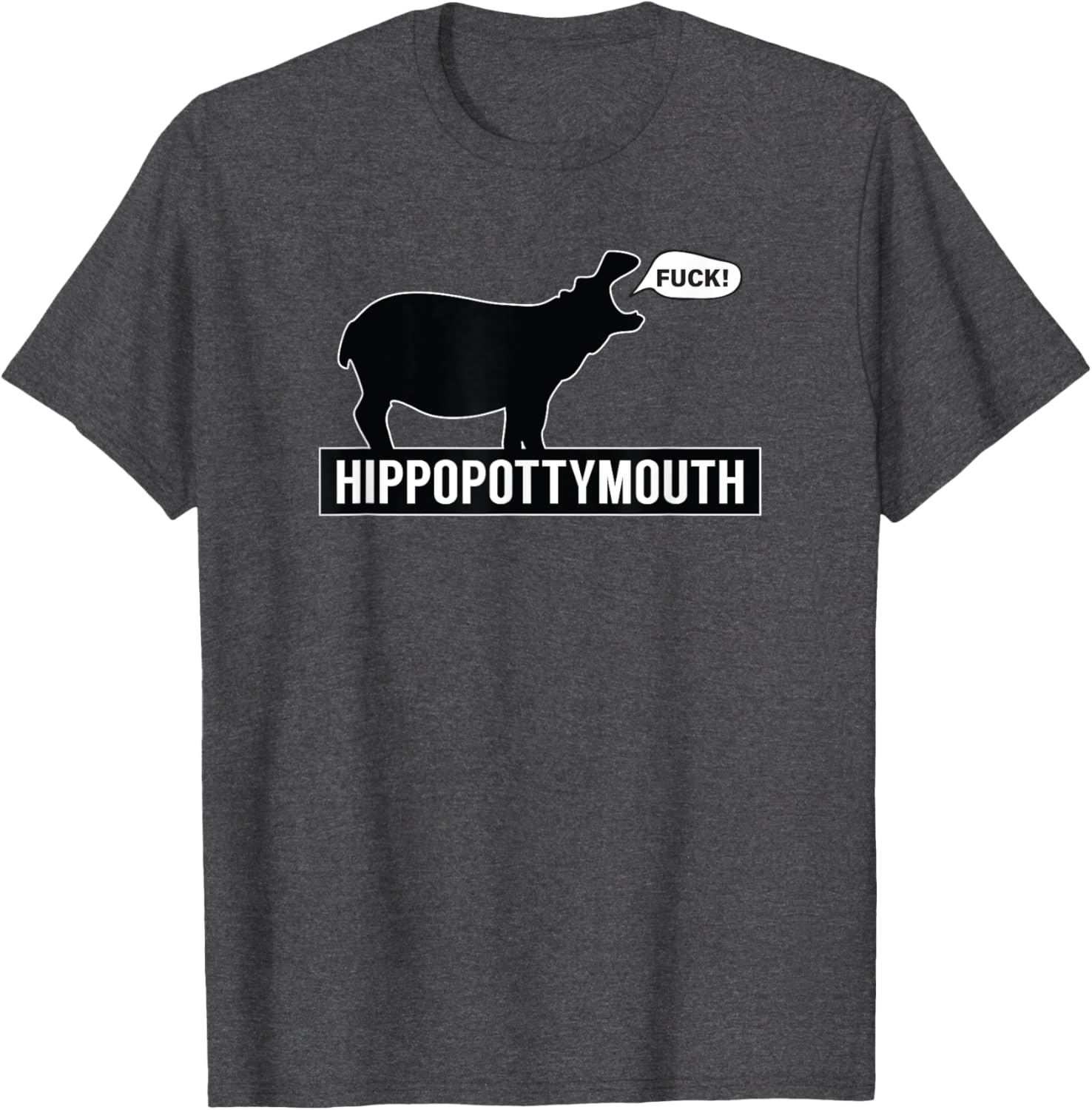 Funny Hippo Hippopottymouth T-Shirt for Animal Lovers and Humor Fans - 2