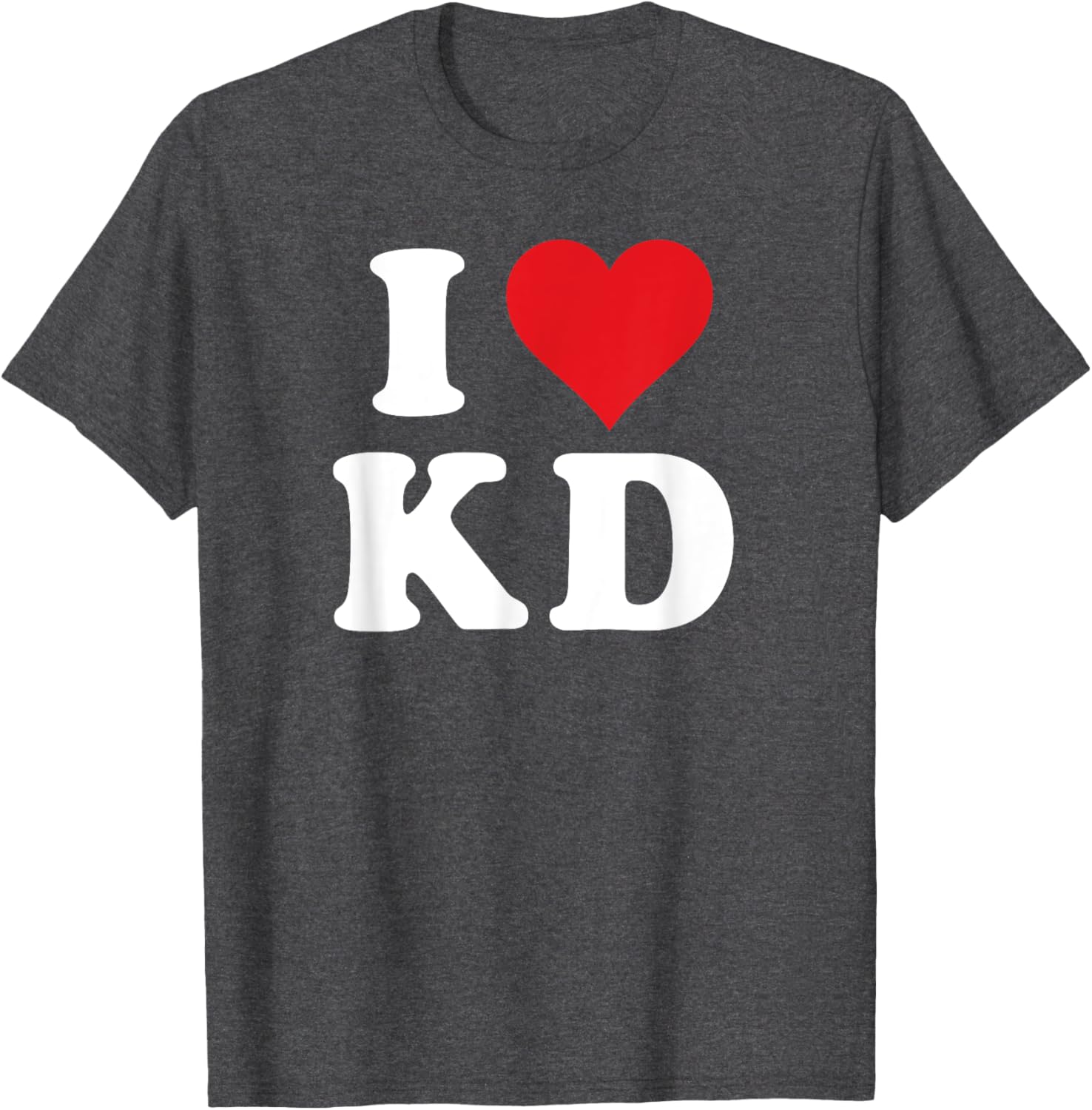 I Love KD Initials T-Shirt - Heartfelt Design for K D Fans and Family - 10