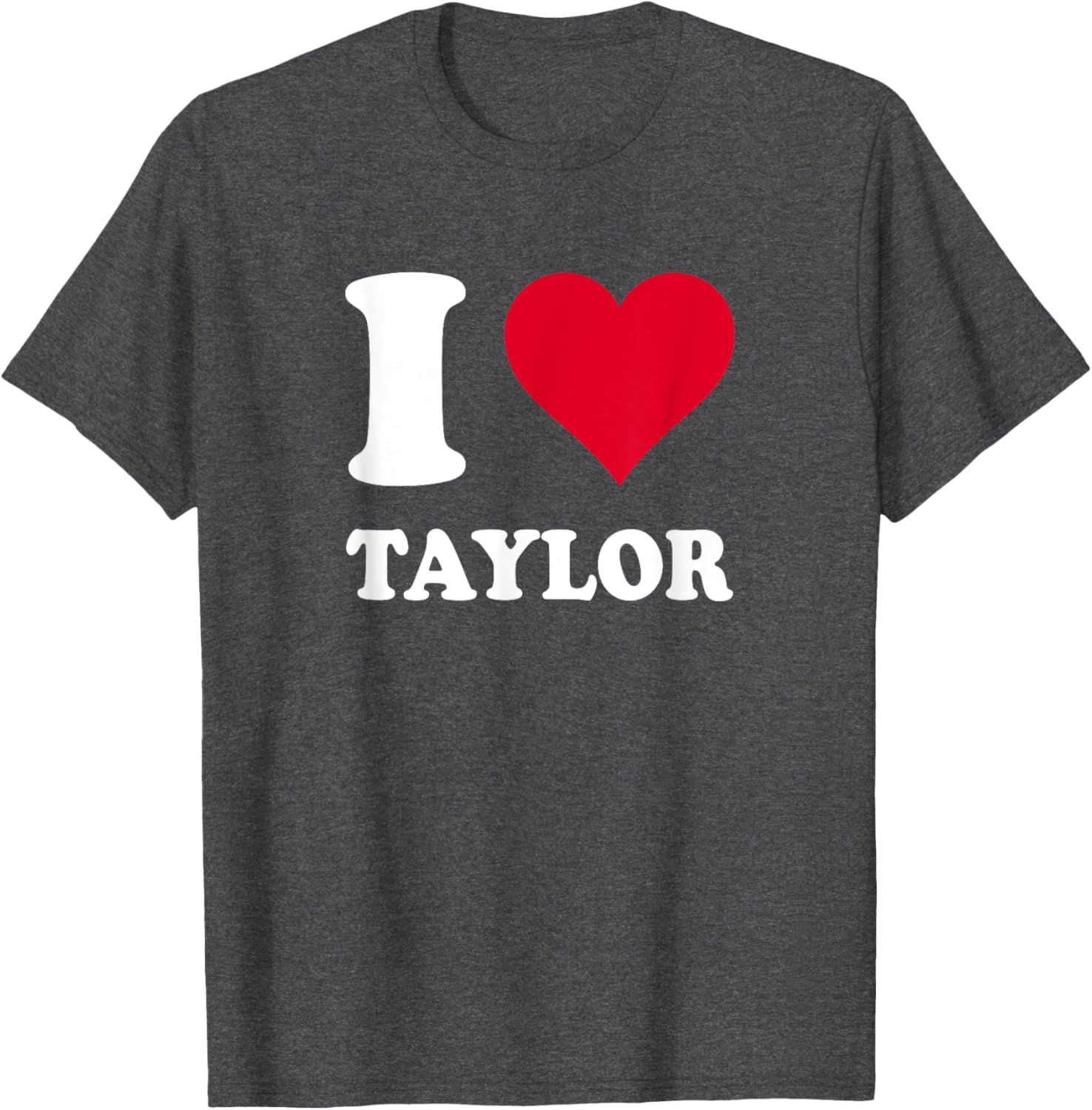 Red Heart I Love Taylor T-Shirt for Fans - Stylish and Comfortable Apparel - 2