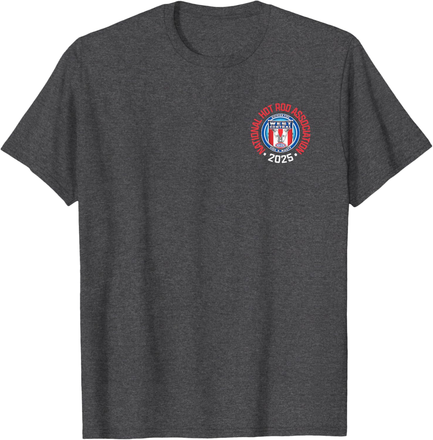 NHRA West Central Division Circle Logo T-Shirt for Motorsports Fans - 13