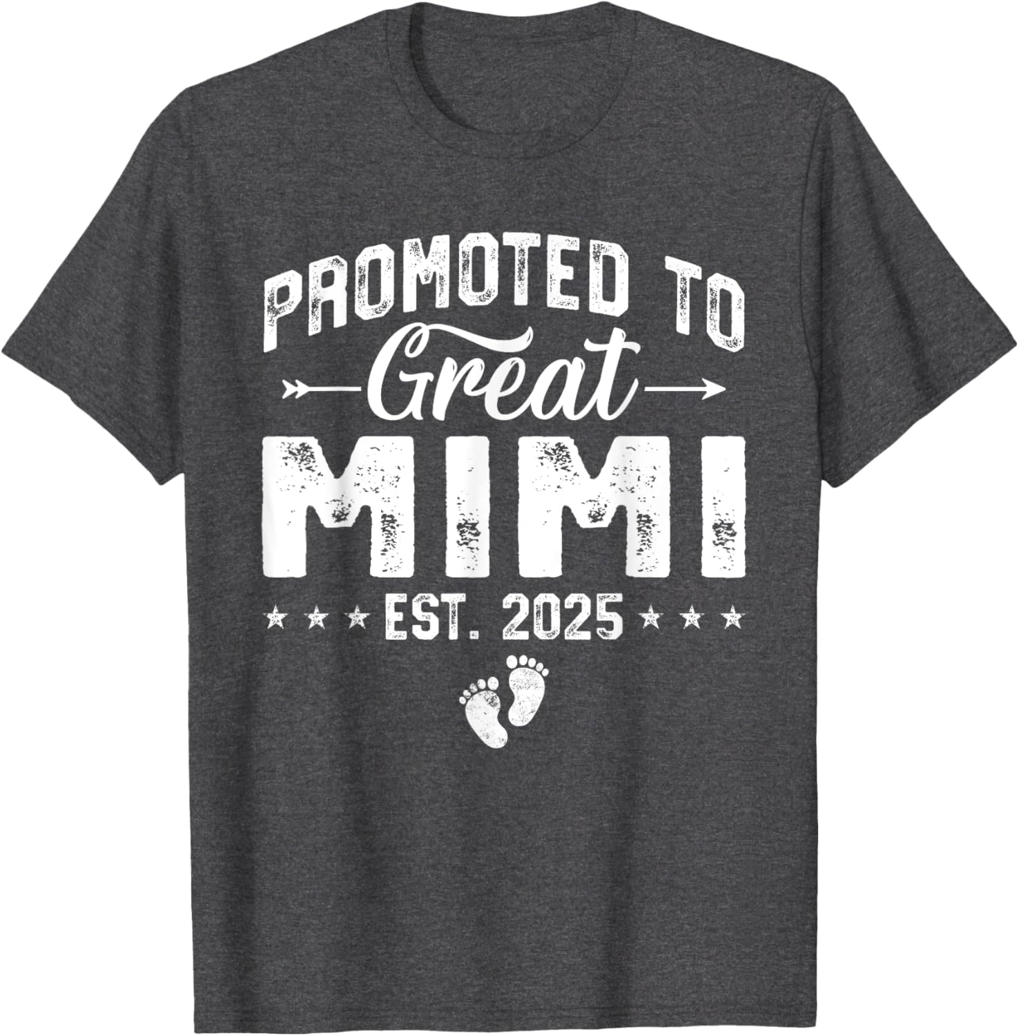 Promoted to Great Mimi 2025 New Grandma T-Shirt for Proud Grandparents - 11
