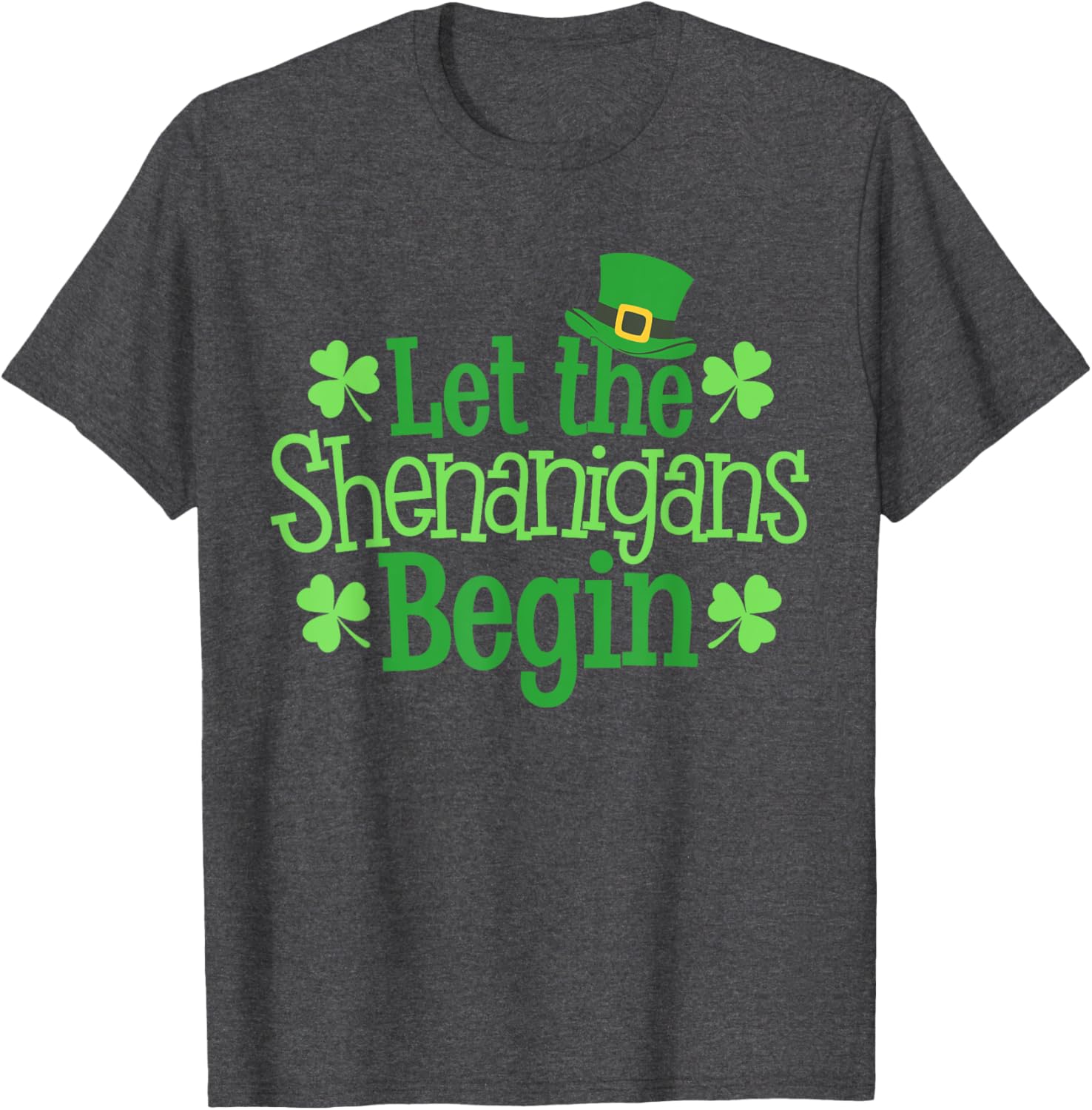 Funny Let The Shenanigans Begin St Patrick's Day Clover T-Shirt - 9