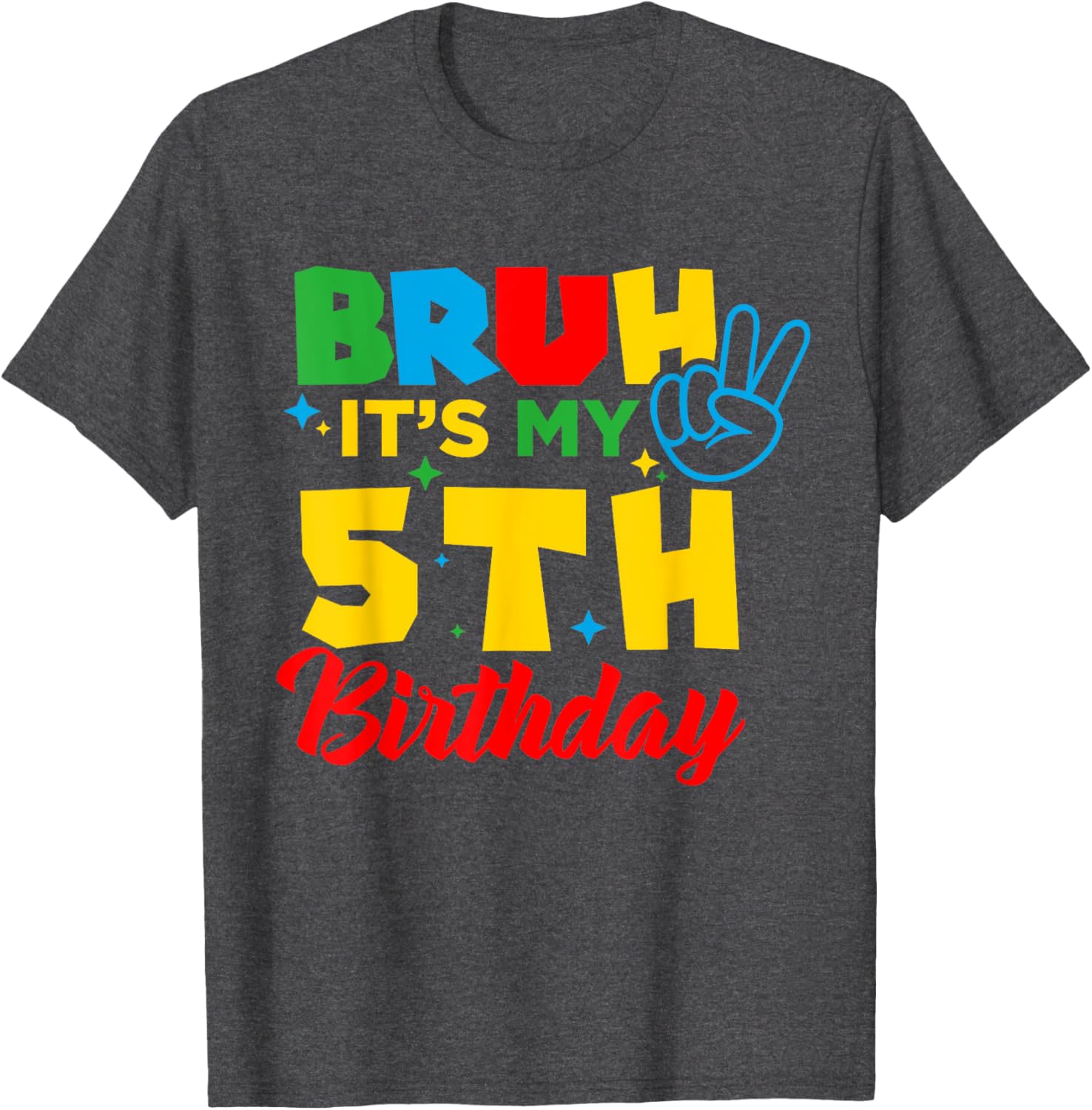 Bruh I'm 5 Gamer T-Shirt for 5th Birthday Celebration Fun! - 6