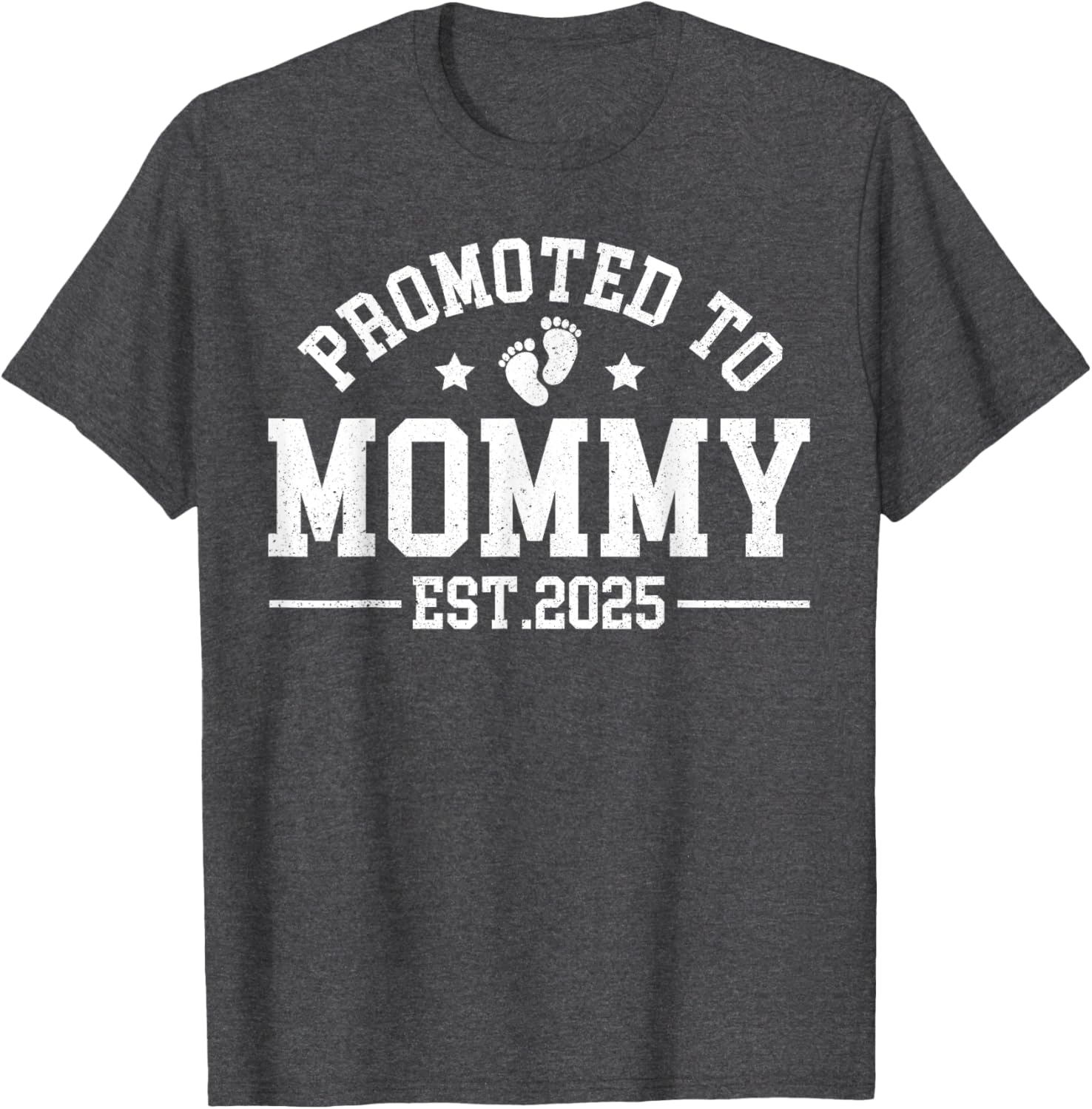 Promoted To Mommy Est 2025 Matching Baby Announcement T-Shirt - 14