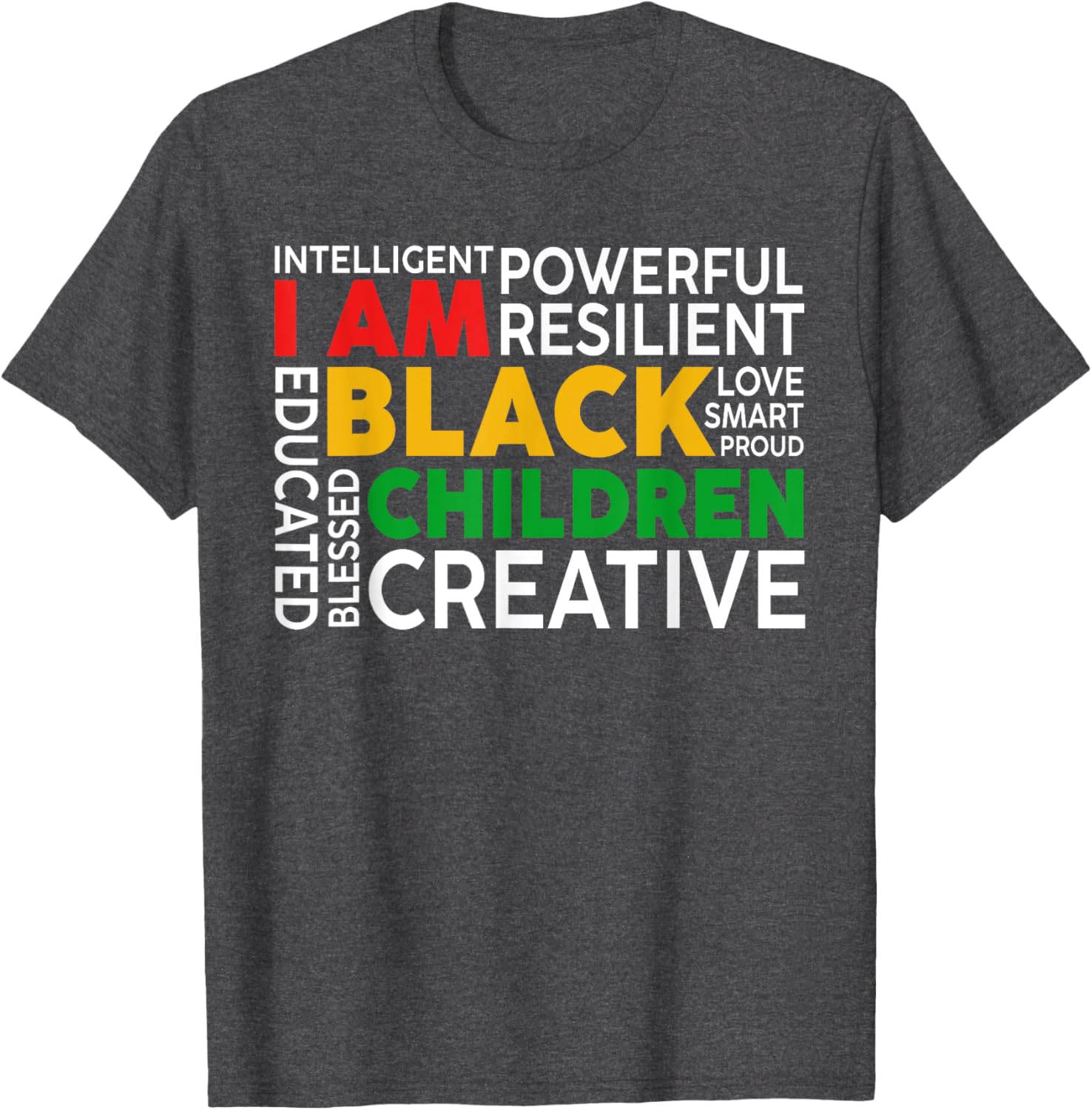 I Am Black Kids T-Shirt for Boys and Girls - Celebrate Black History Month - 22