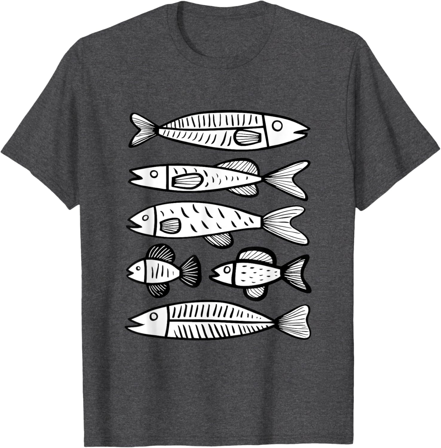 Minimalist Fish Pattern T-Shirt for Ocean Lovers – Stylish and Unique Design - 17