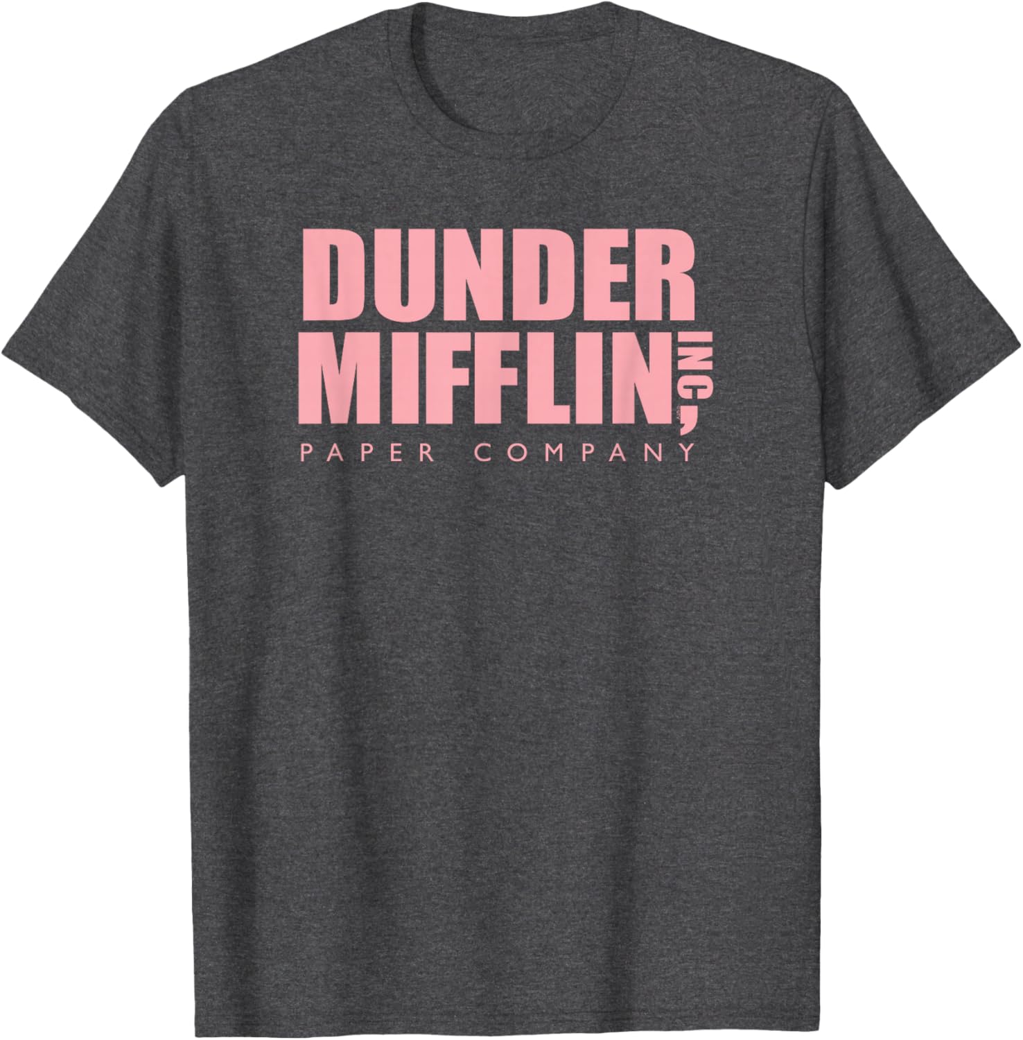 Pink Dunder Mifflin Logo T-Shirt for Office Fans - Fun Casual Wear - 13