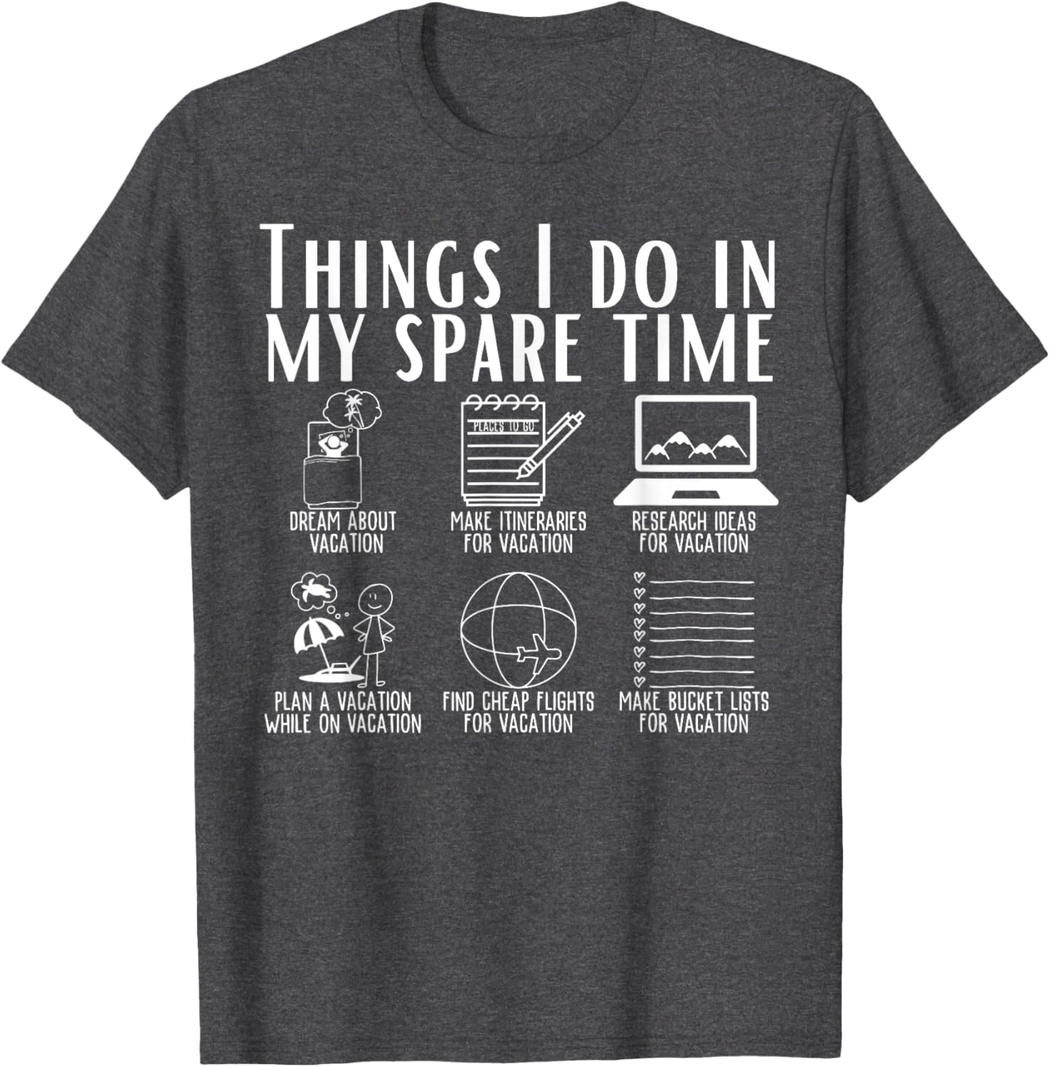 Funny Travel Adventure T-Shirt for Spare Time Explorers and Adventurers - 8