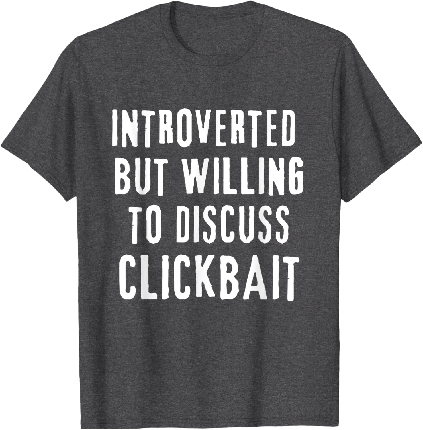 Introverted But Willing to Discuss T-Shirt Fun and Quirky Graphic Tee - 1