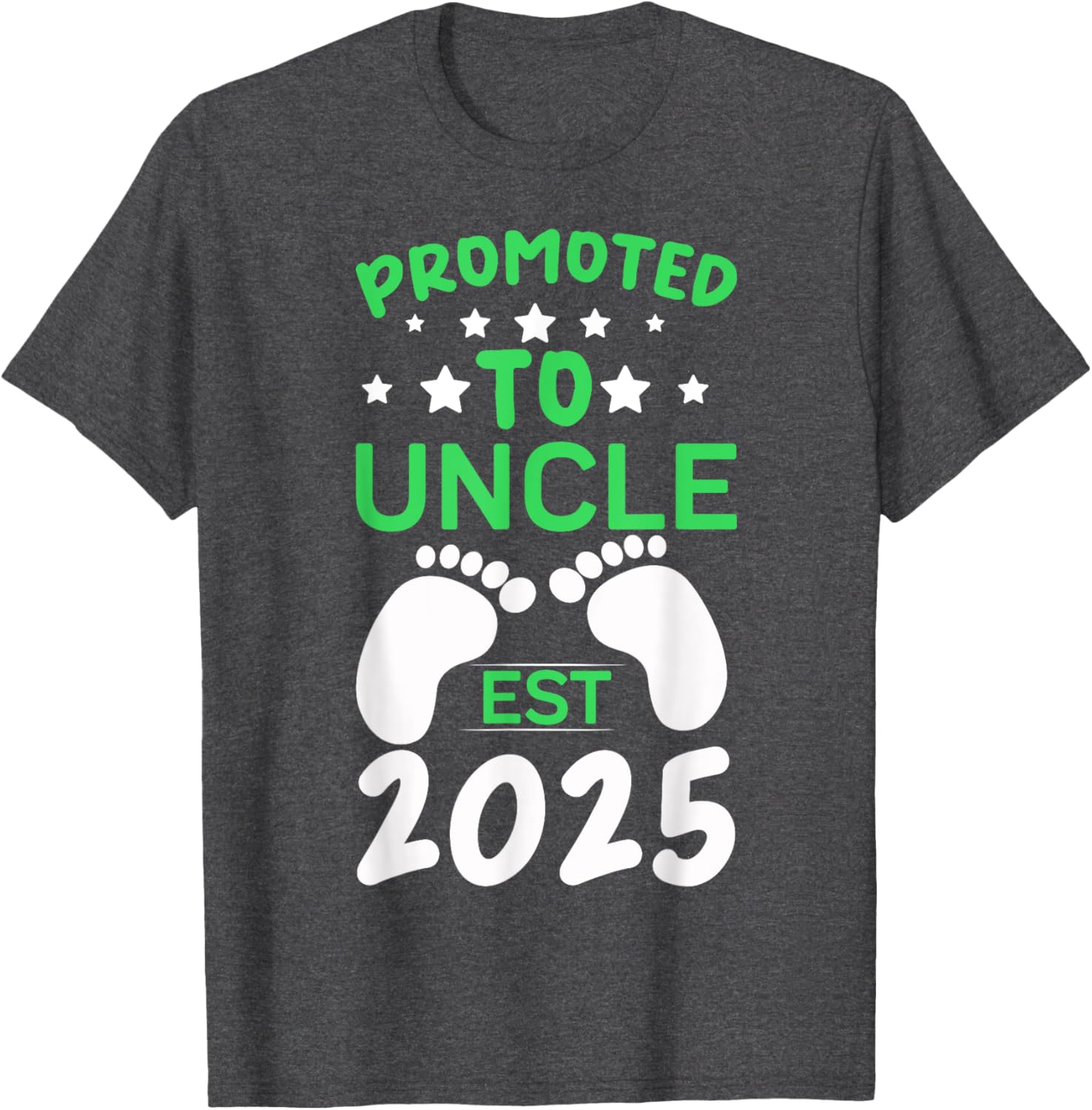 Funny Promoted to Uncle 2025 T-Shirt Perfect Gift for New Uncles - 14