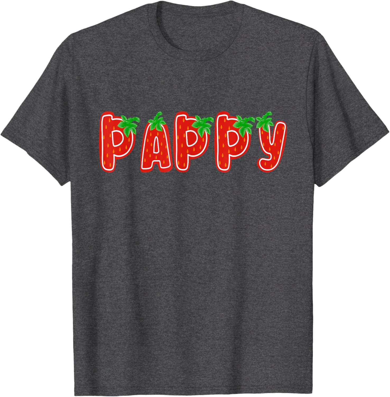 Strawberry Pappy Funny First Birthday Family Matching T-Shirt - 1