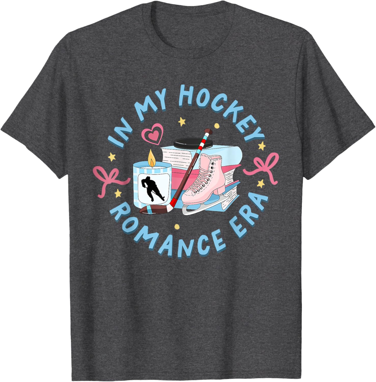 Funny Hockey Romance Reader T-Shirt for Sport Lovers and Fans - 16