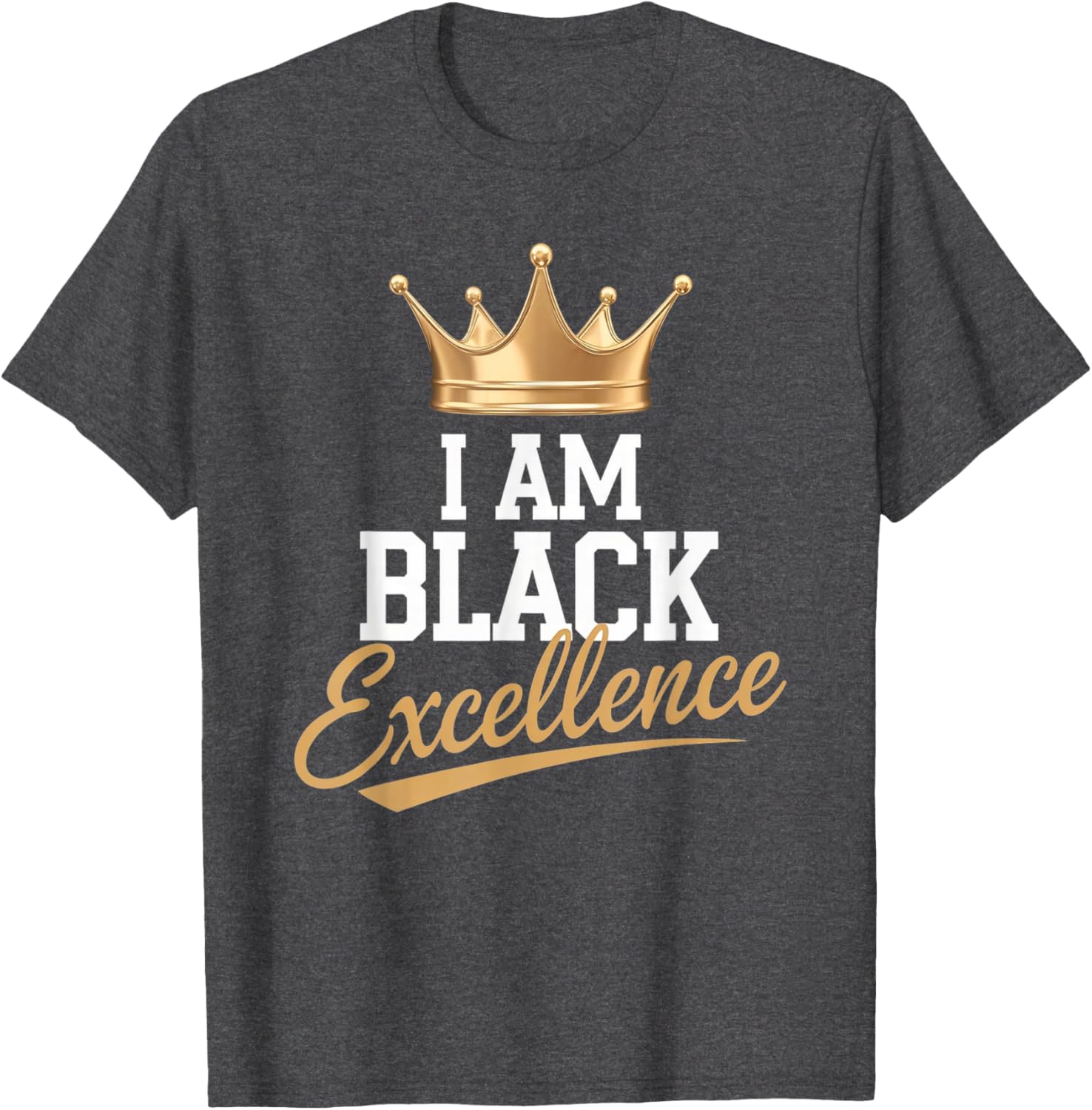 I AM BLACK EXCELLENCE Motivational Afro History T-Shirt for All Ages - 8