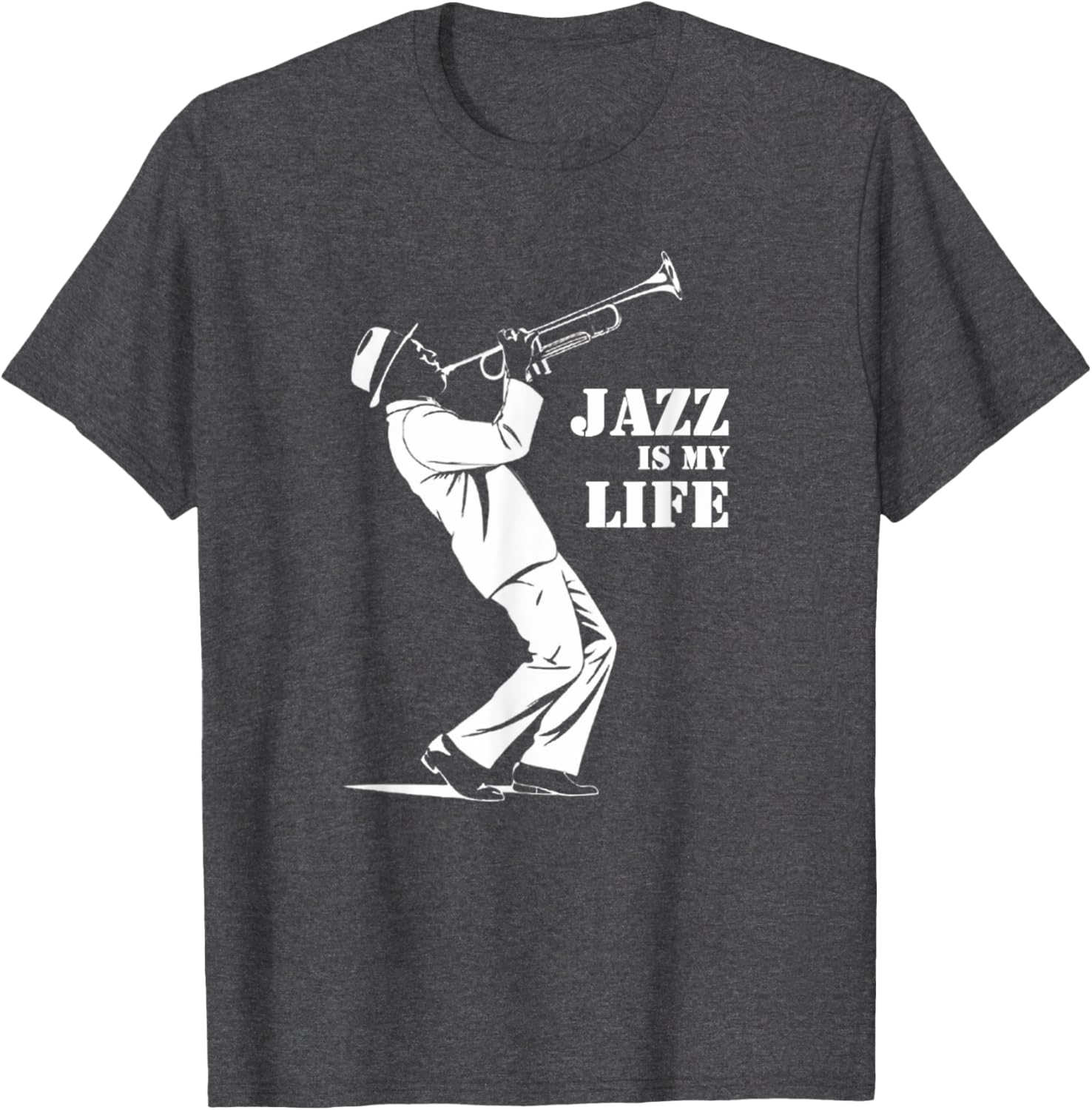 Jazz is My Life Trumpet T-Shirt for Jazz Musicians and Music Fans - 6