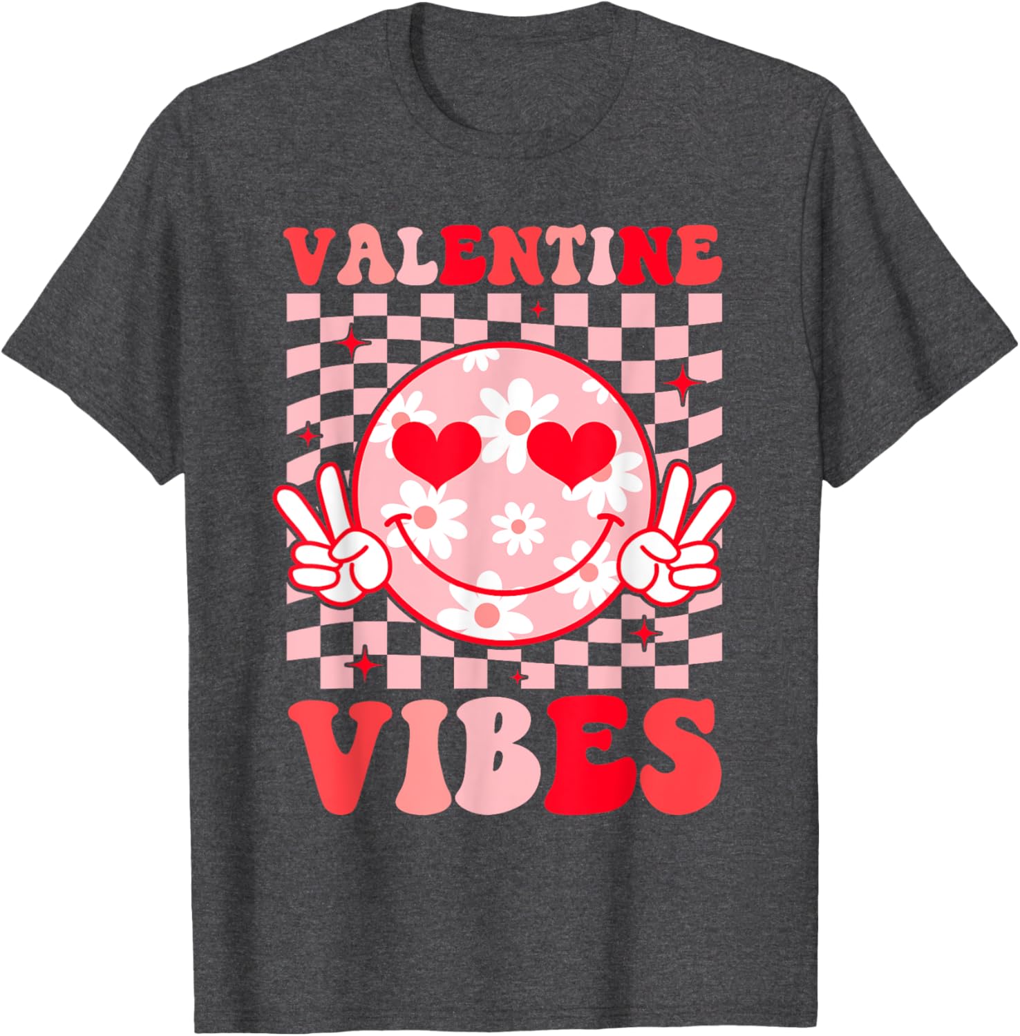 Retro Heart Valentine's Day T-Shirt for Boys and Girls Perfect Gift - 7