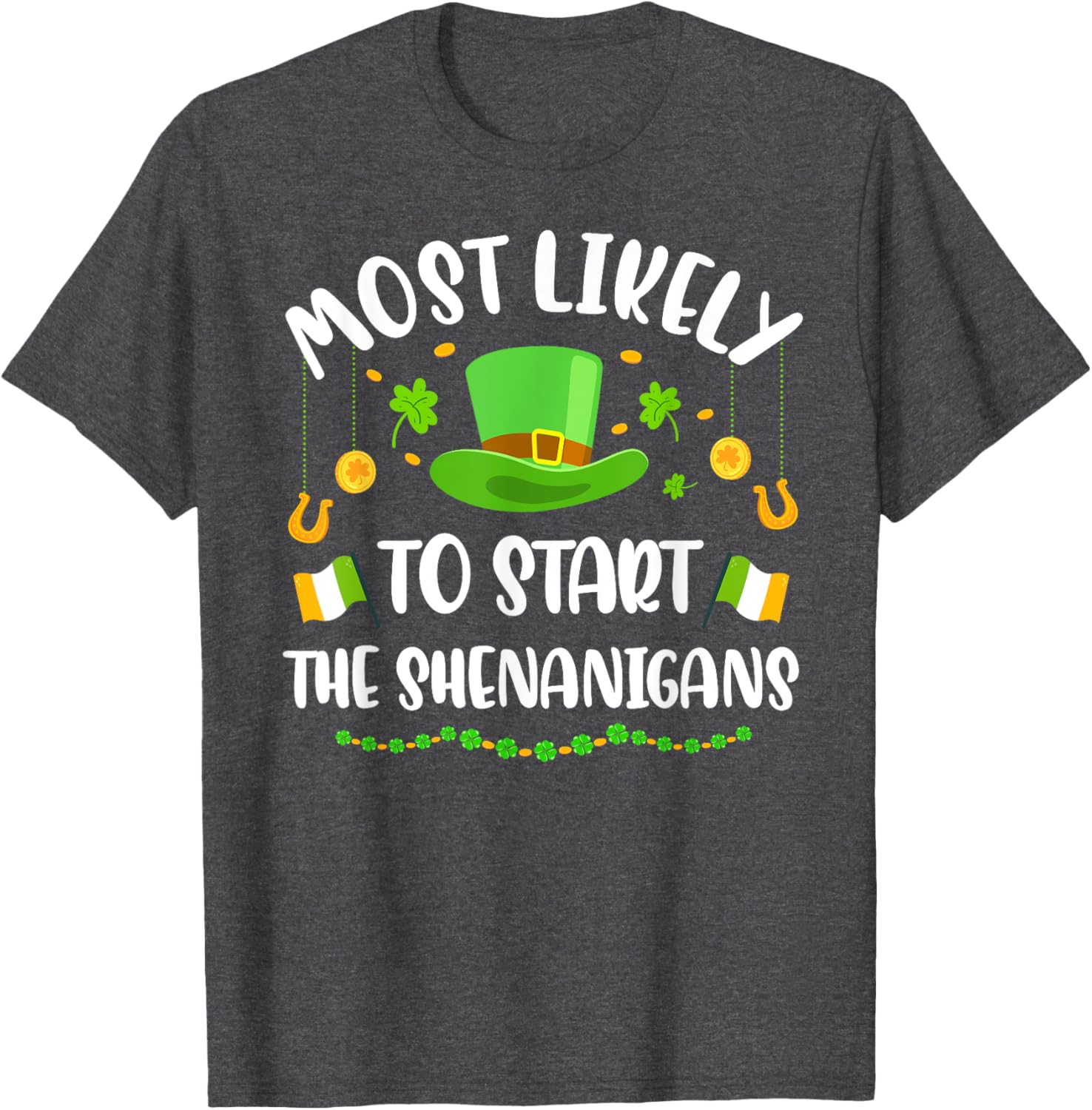 St Patricks Day Shamrock Shenanigan T-Shirt for Fun Celebrations - 13