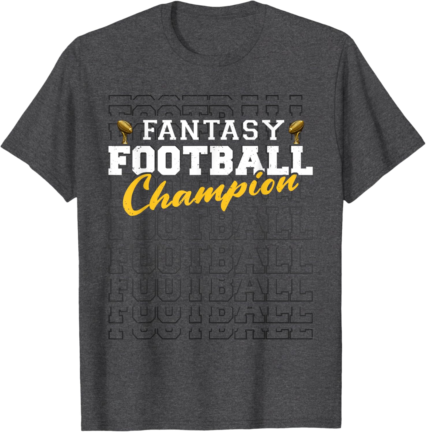 Funny Fantasy Football Champion 2025 T-Shirt for Football Fans - 9