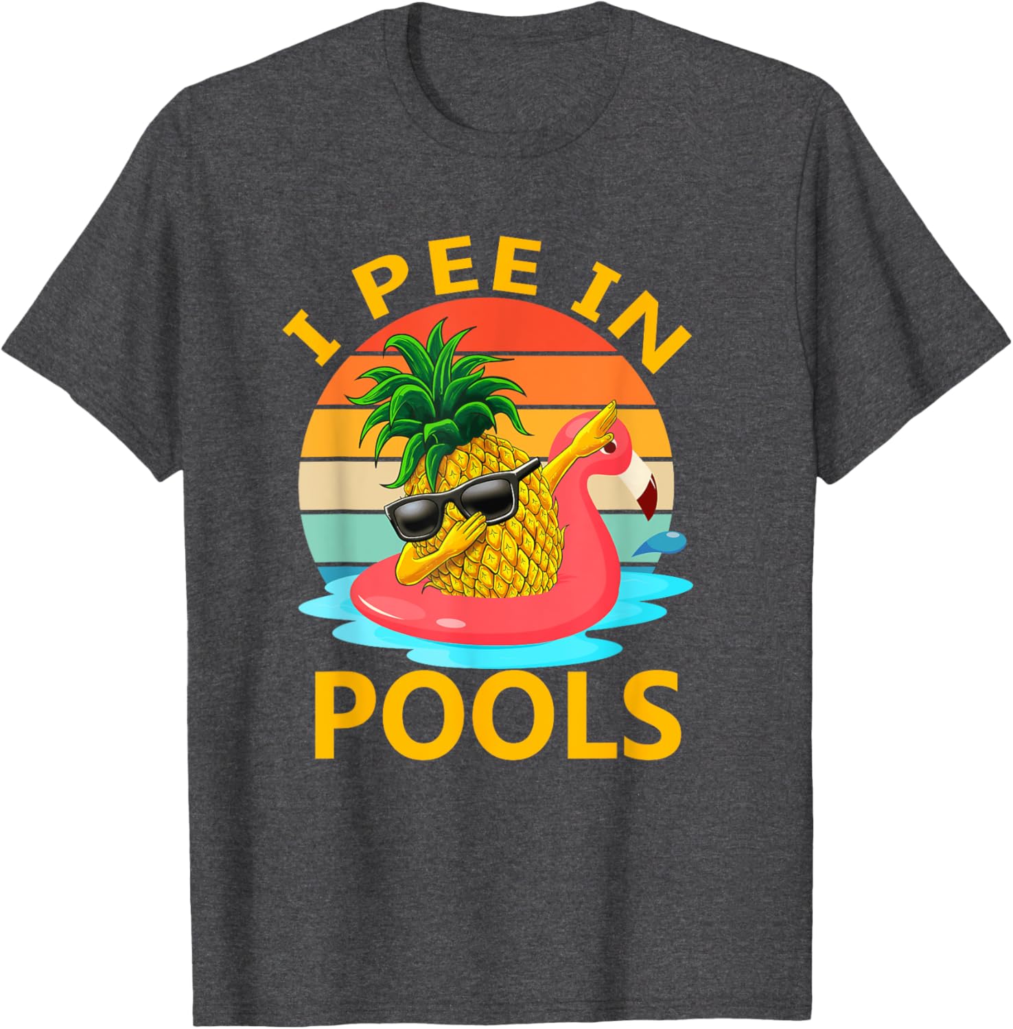 Funny I Pee In Pools Swimming Joke T-Shirt for Summer Pool Parties - 6