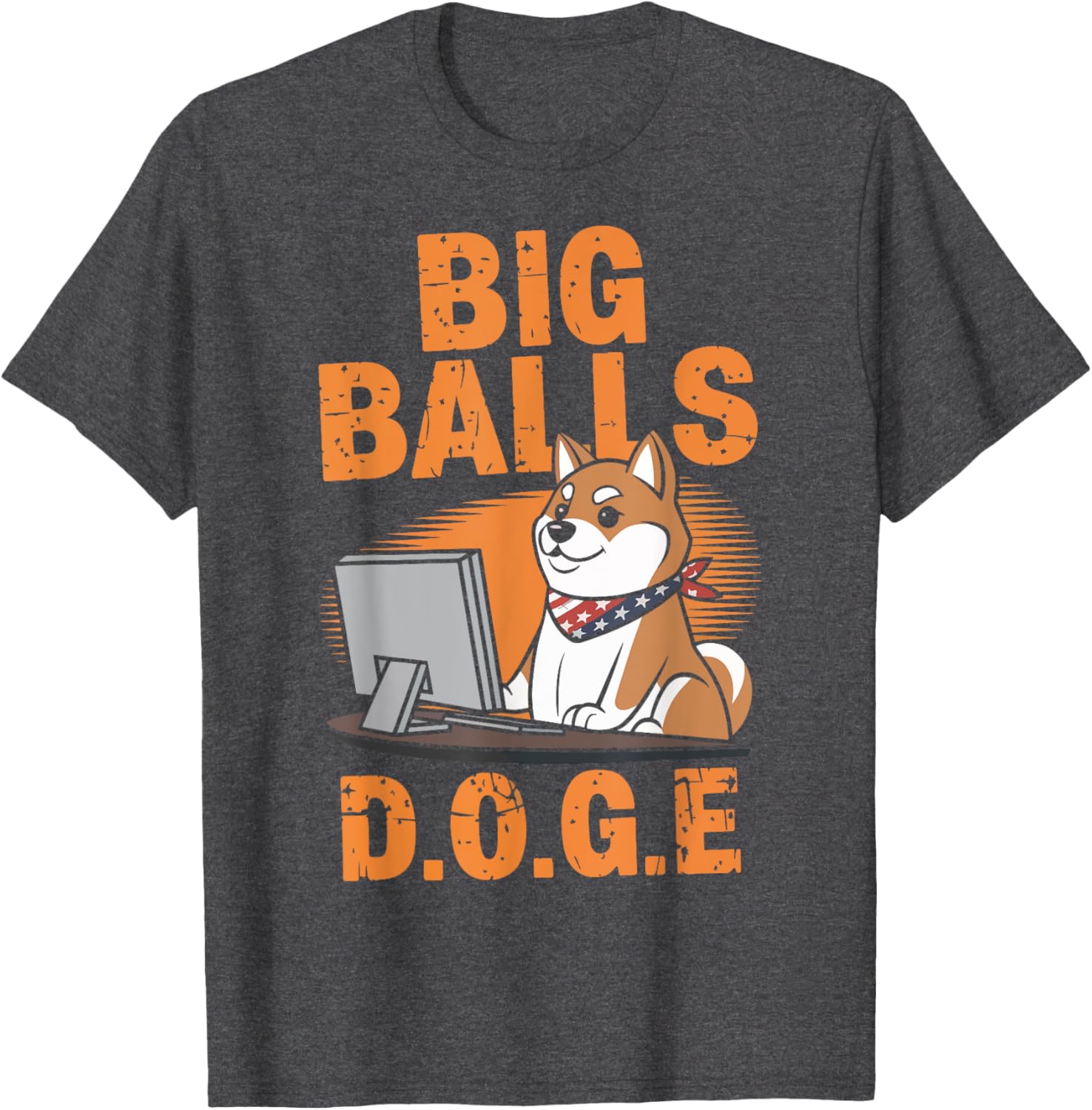 Funny Big Balls D.O.G.E DOGE T-Shirt for Dog Lovers and Pet Owners - 2