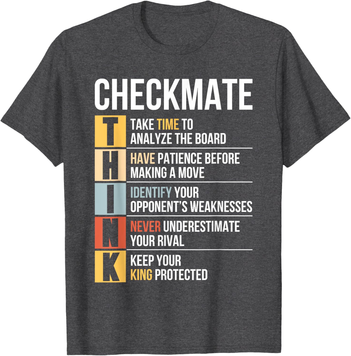 Funny Chess Player Checkmate Strategy Quote T-Shirt for Game Lovers - 6