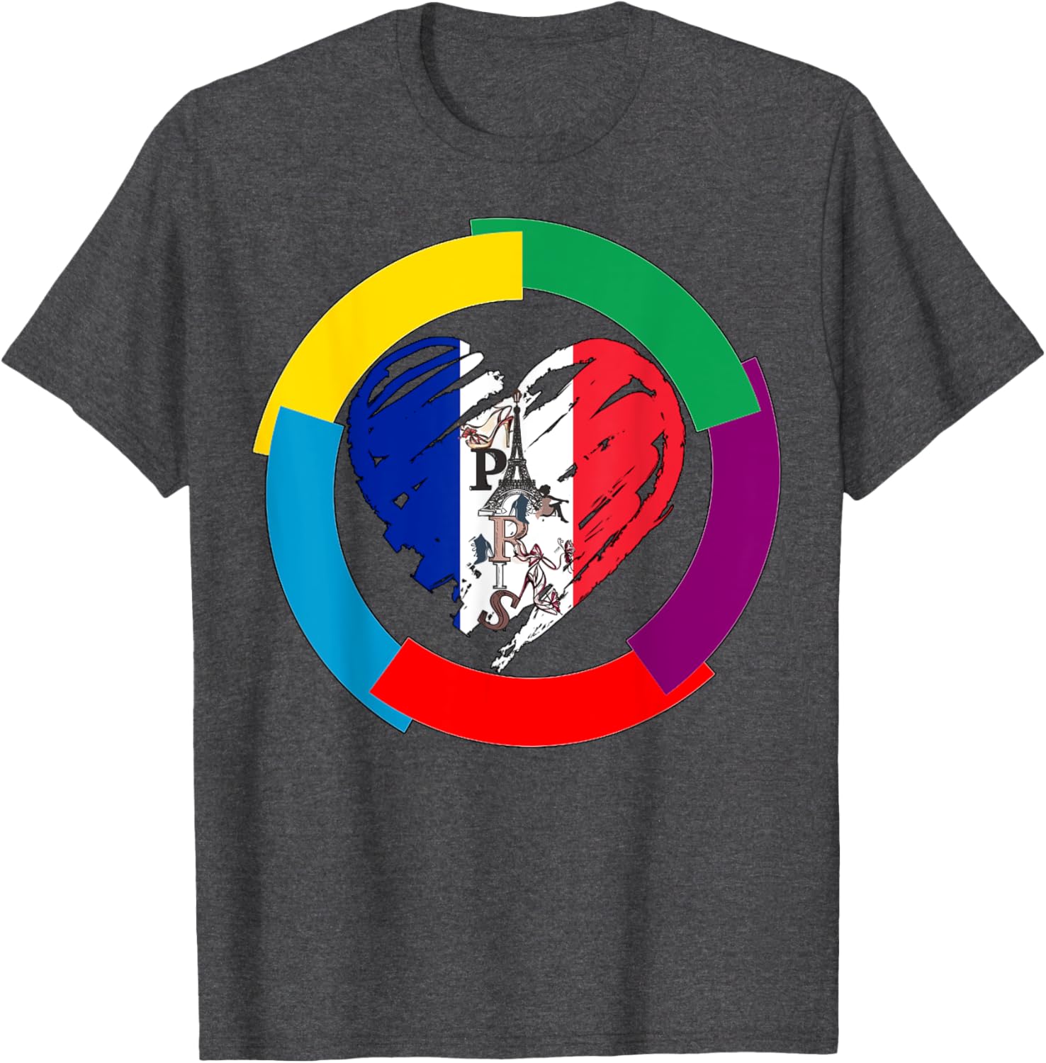 Celebrate French Language Day with Heart T-Shirt for La Francophonie - 12