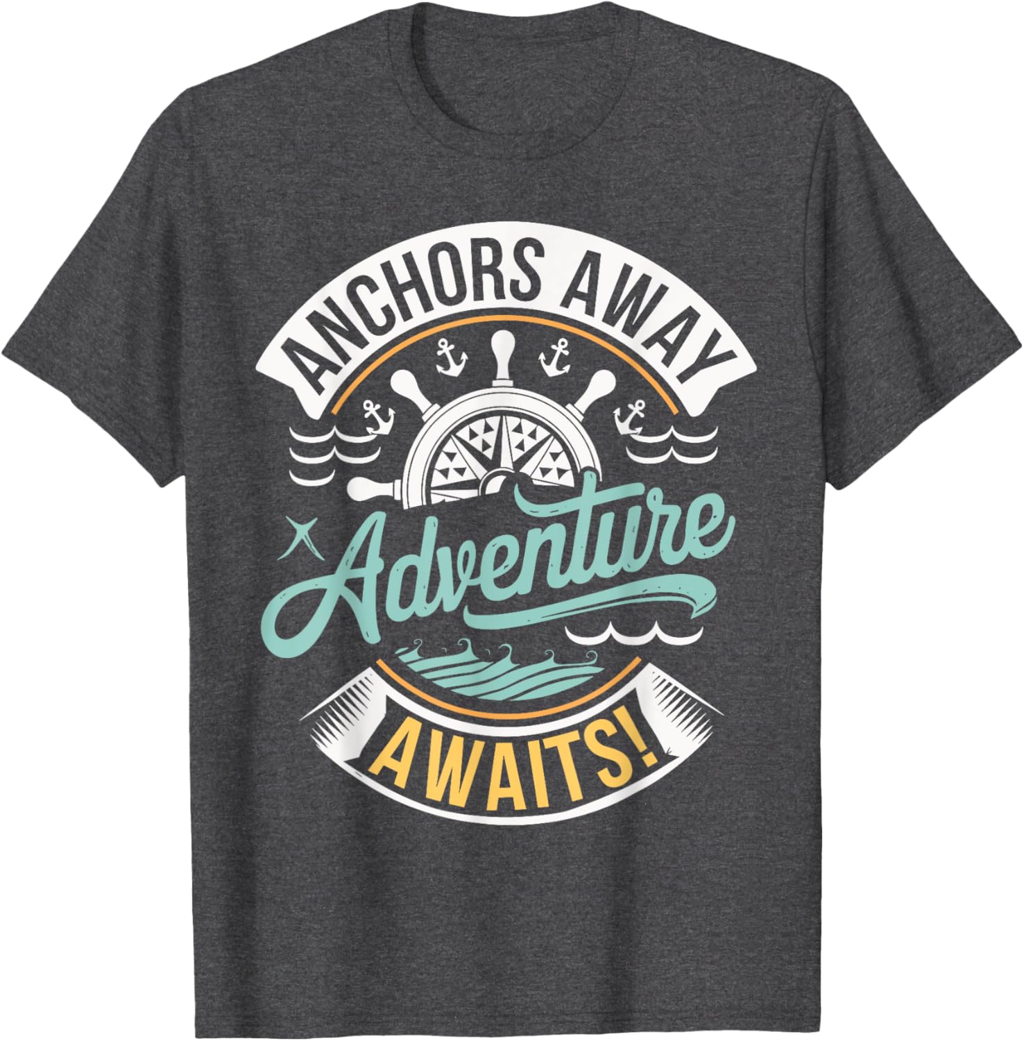 Anchors Away Nautical Adventure T-Shirt for Sea Lovers and Explorers - 5