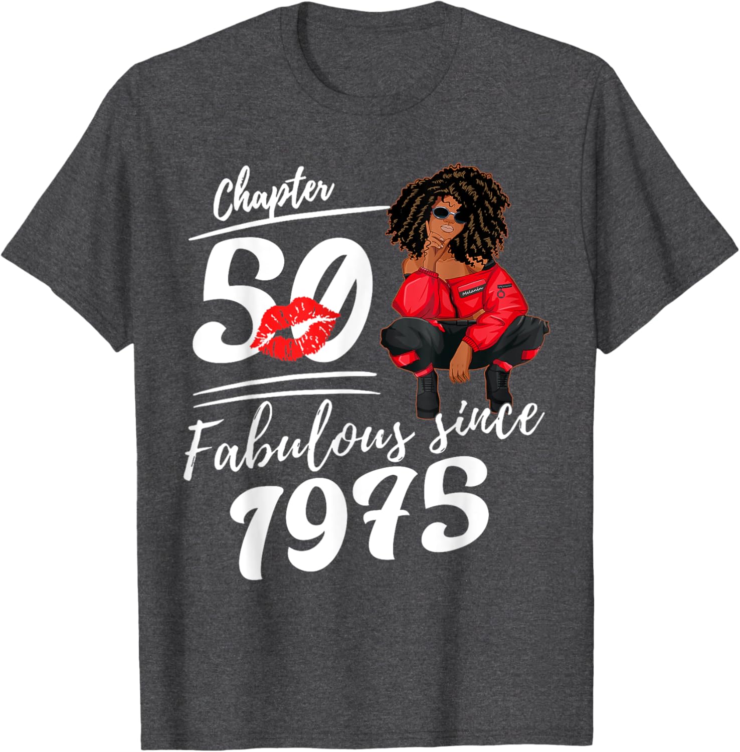 Fabulous Since 1975 50th Birthday Queen T-Shirt for Women - 5